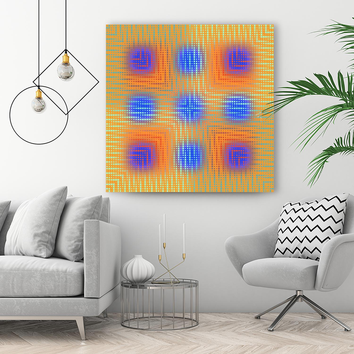 Pi_Dot_Pi_1-4_1 by Xosé Salgado on GIANT ART - orange digital vibration