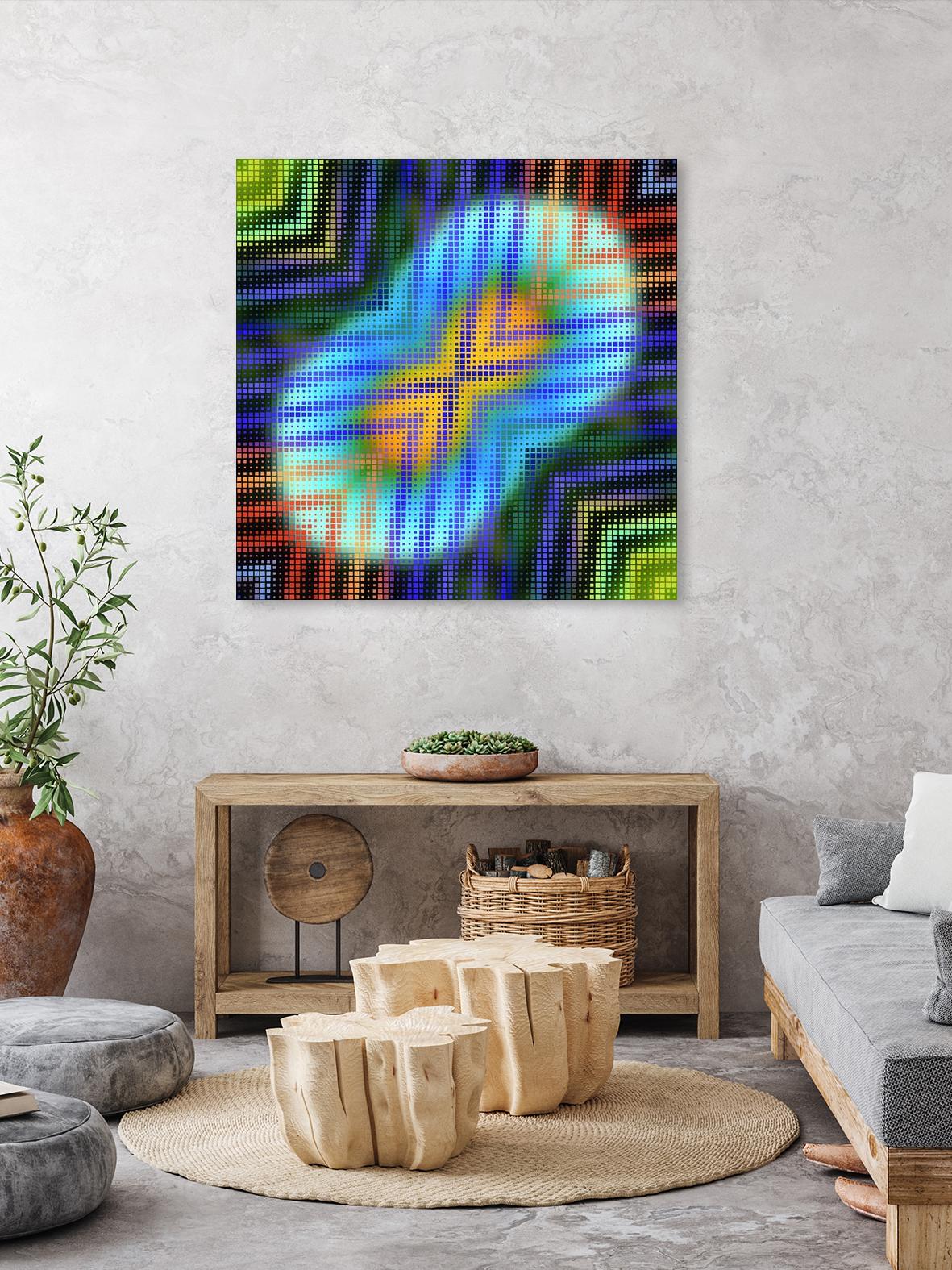 Pi_Dot_Pi_1-6_4 by Xosé Salgado on GIANT ART - green digital oval