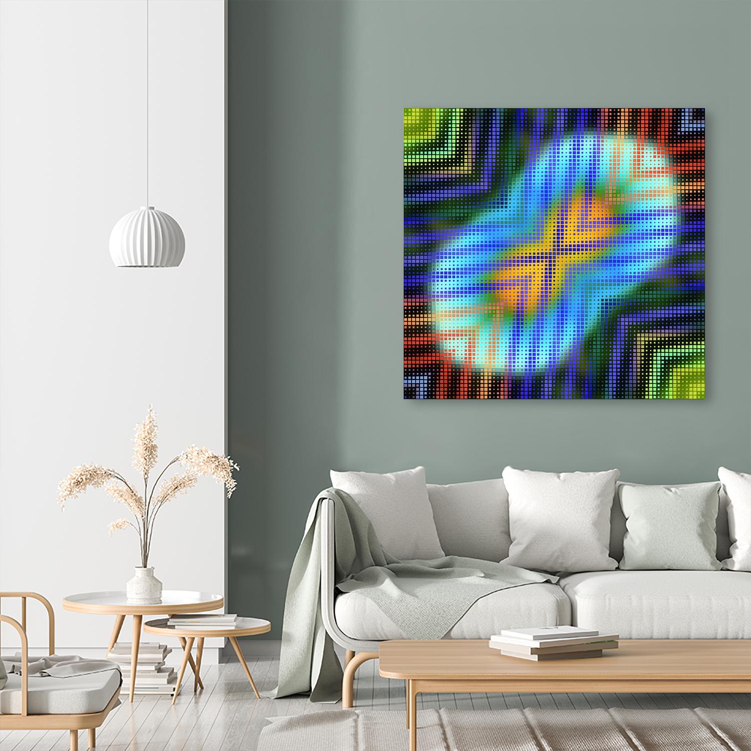 Pi_Dot_Pi_1-6_4 by Xosé Salgado on GIANT ART - green digital oval