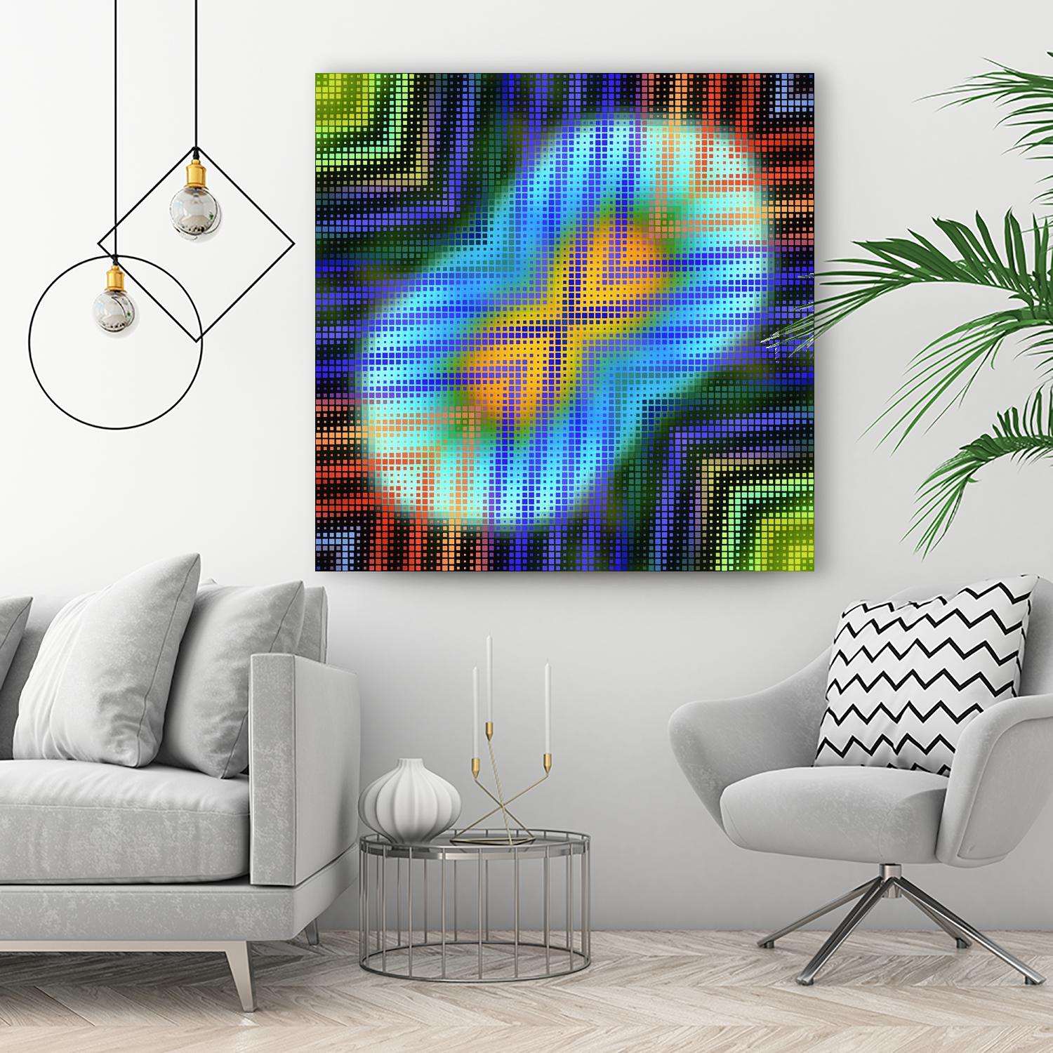 Pi_Dot_Pi_1-6_4 by Xosé Salgado on GIANT ART - green digital oval