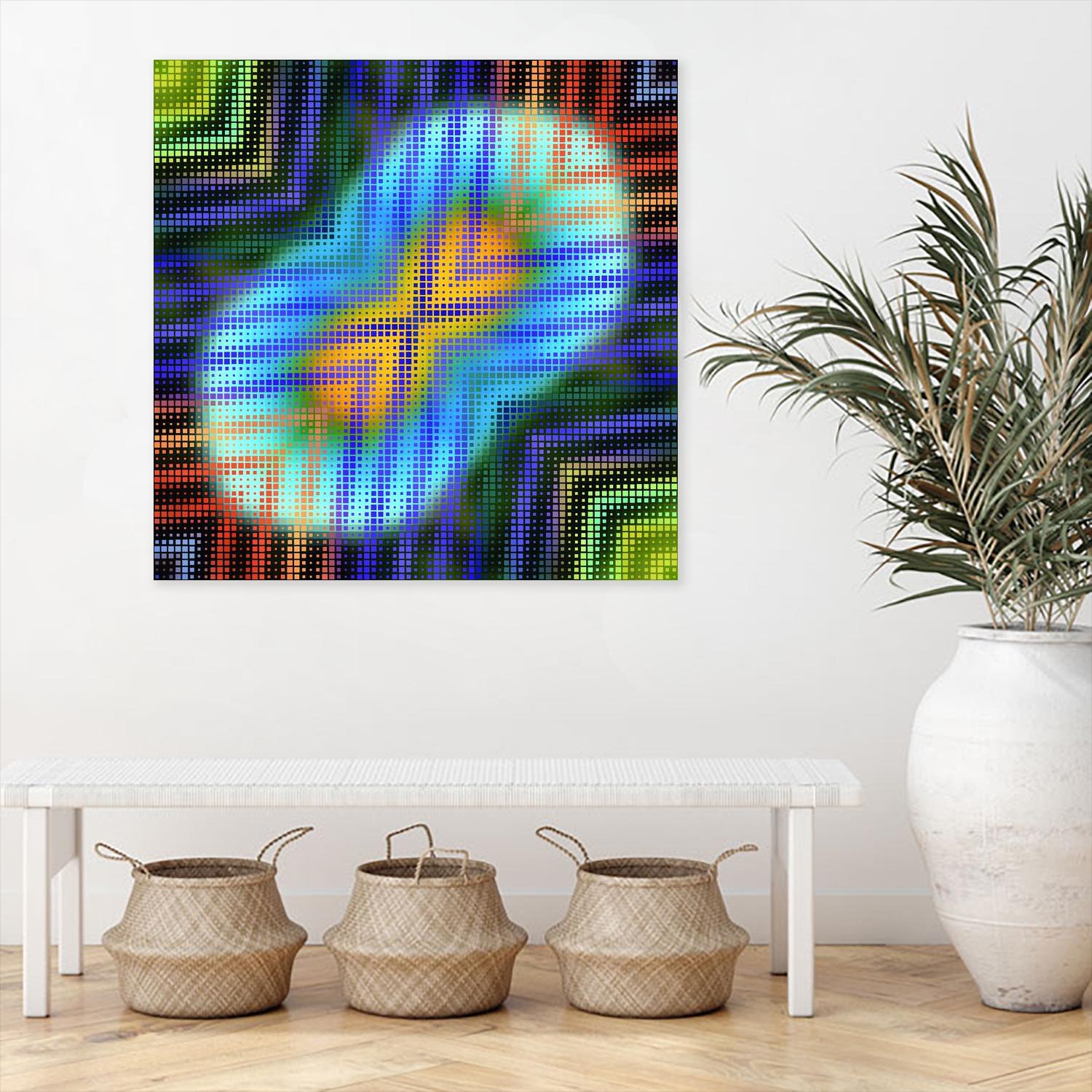 Pi_Dot_Pi_1-6_4 by Xosé Salgado on GIANT ART - green digital oval