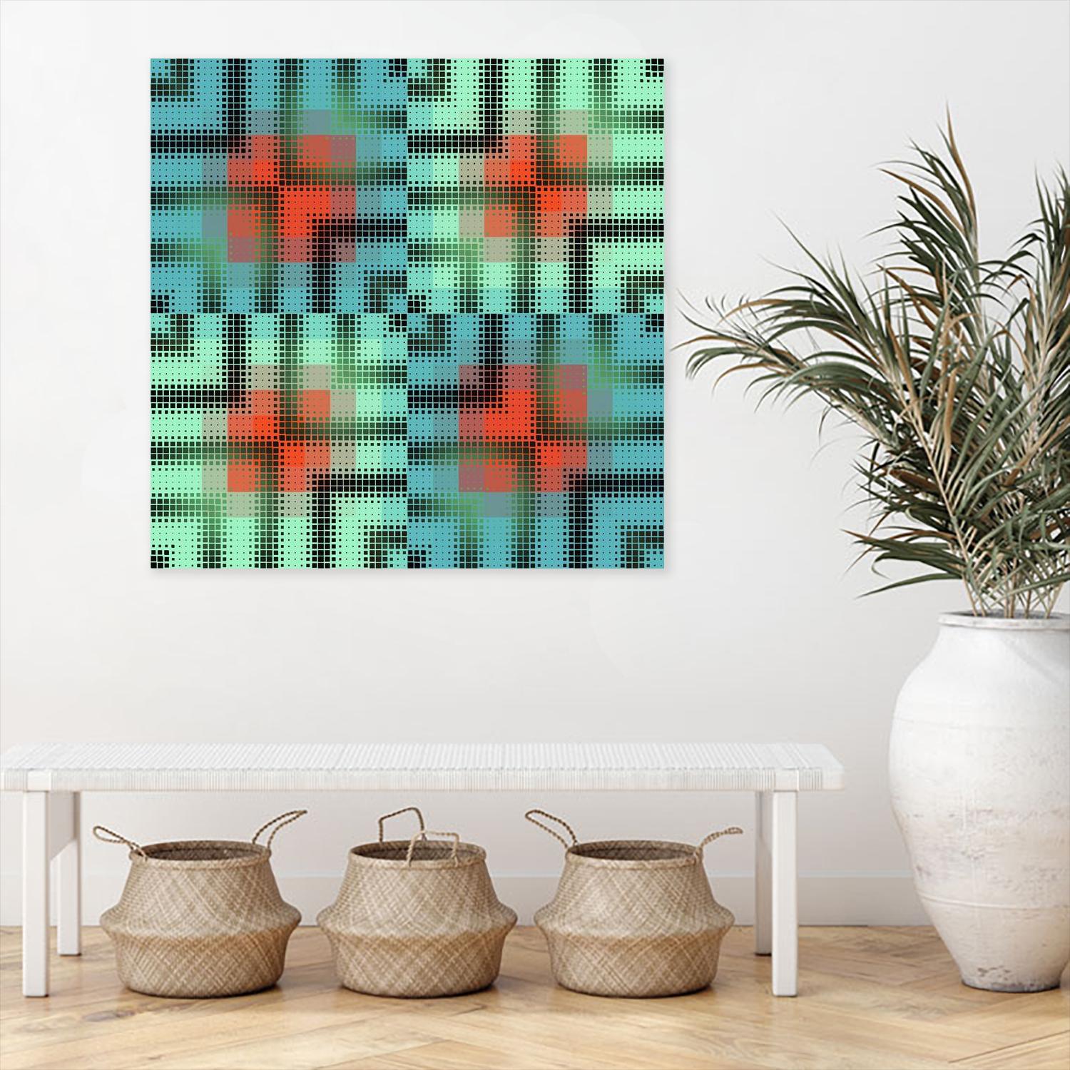 Pi_Dot_Pi_4_2-2_6 by Xosé Salgado on GIANT ART - orange digital hypnotizing