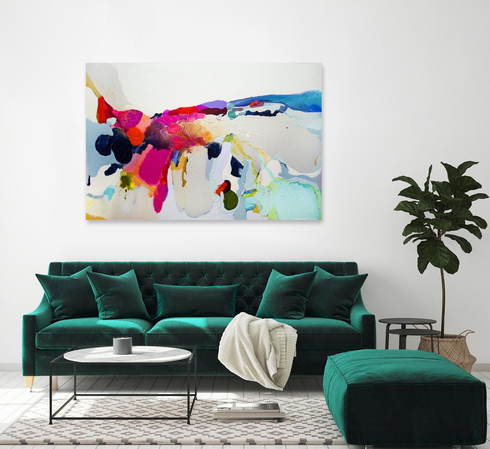 Reach in out by Claire Desjardins on GIANT ART - red abstract artistes du québec