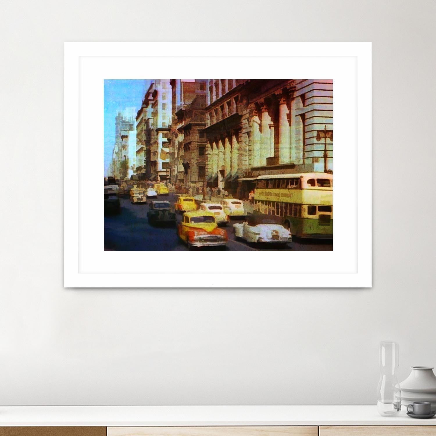 New York 1949 - 5 by Jean-François Dupuis on GIANT ART - beige architecture automobile