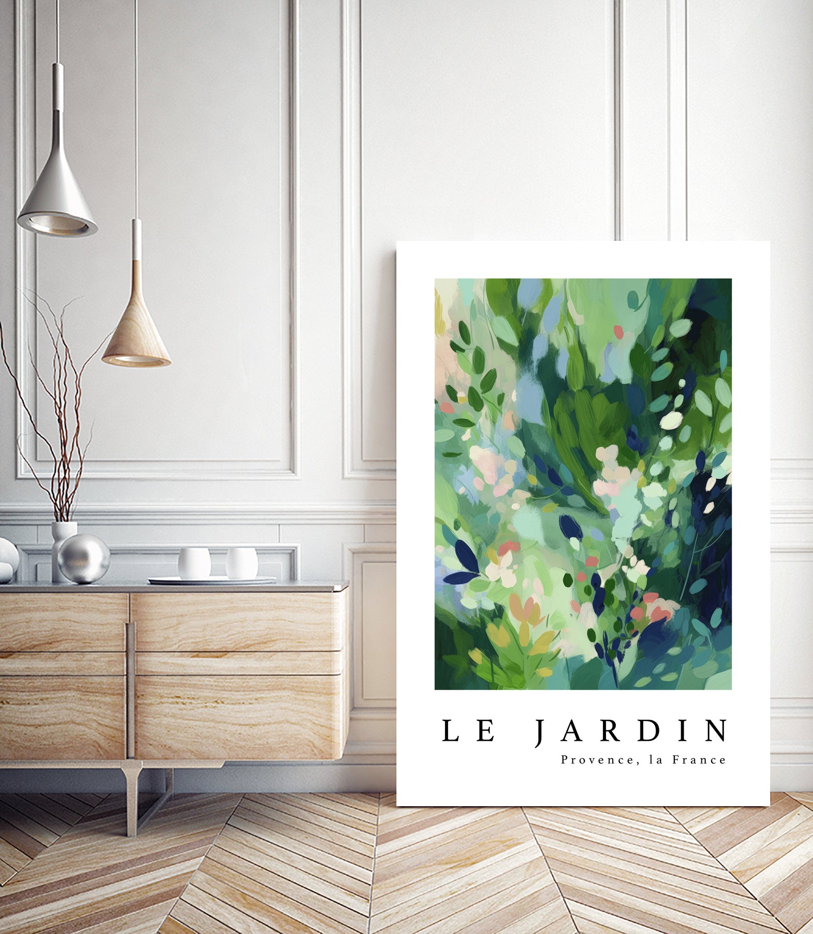 Le jardin by M Studio on GIANT ART - pink flowers