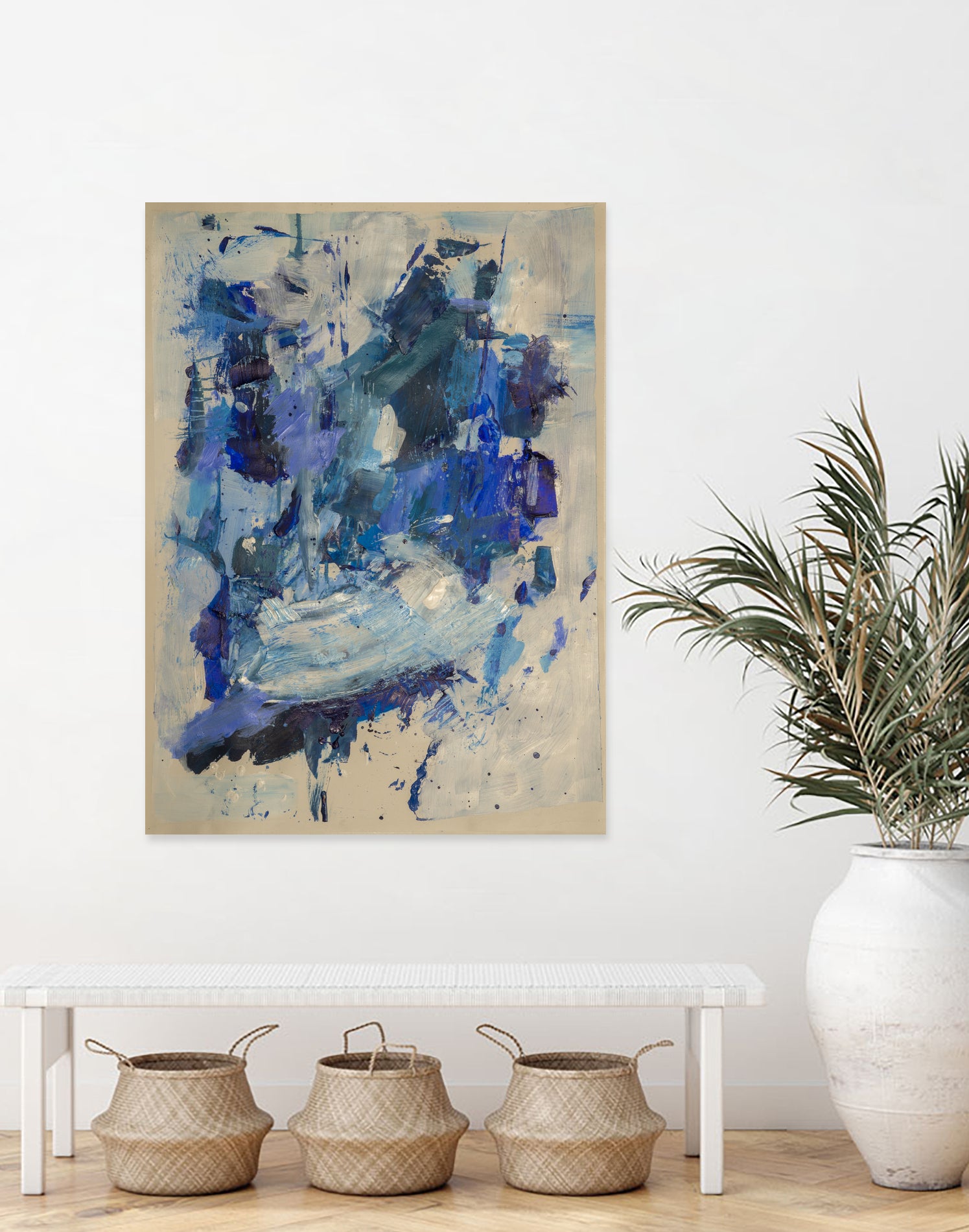 Breathe in the Ocean by Janet London on GIANT ART - blue abstract