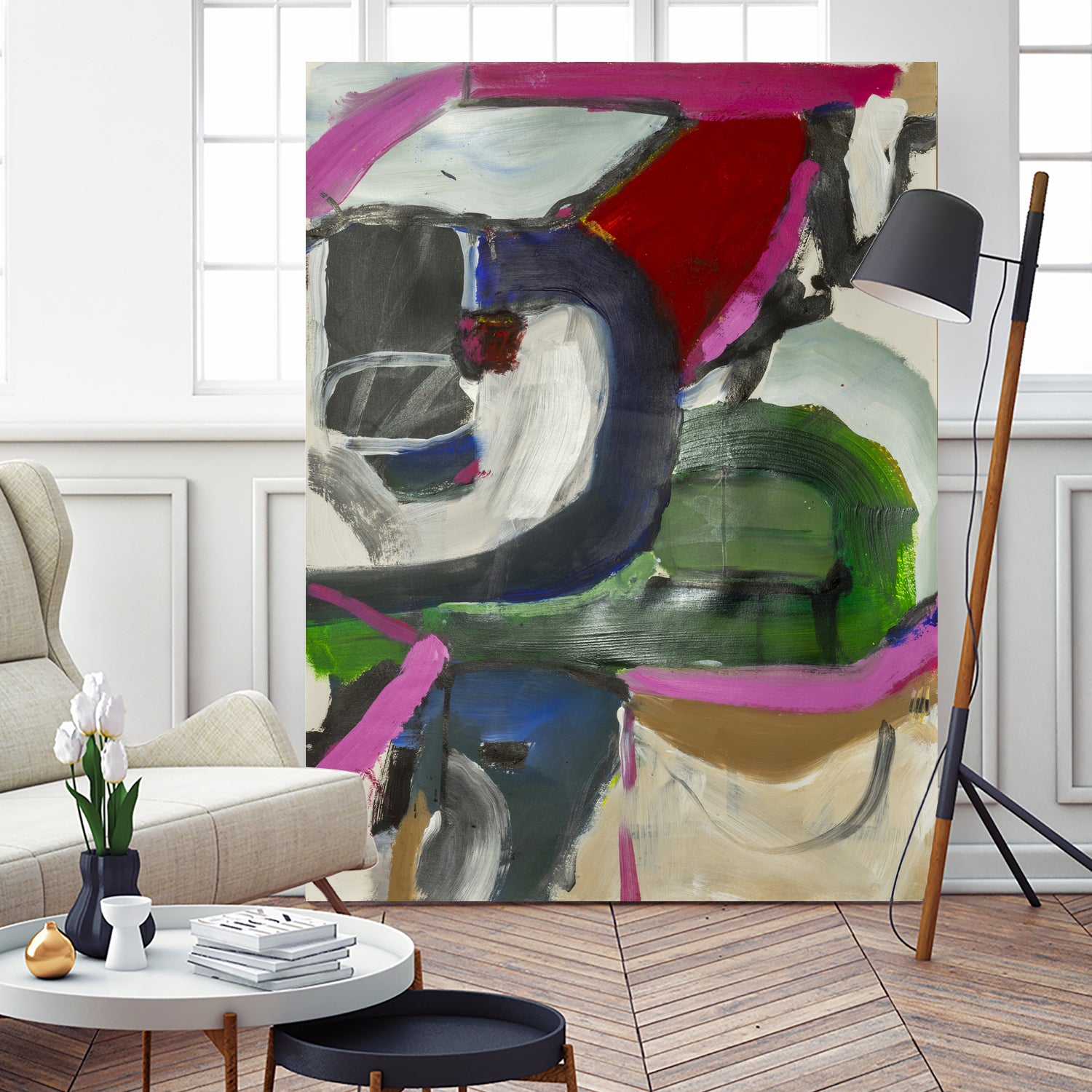 Take Some, Leave Some by Janet London on GIANT ART - green abstract