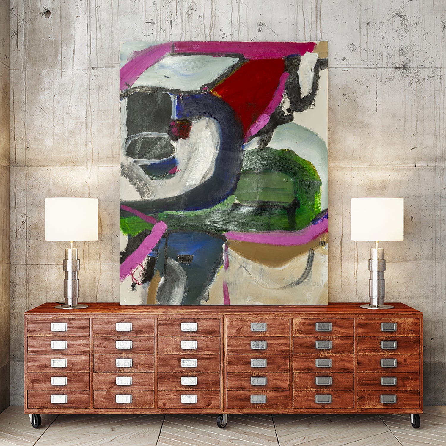 Take Some, Leave Some by Janet London on GIANT ART - green abstract