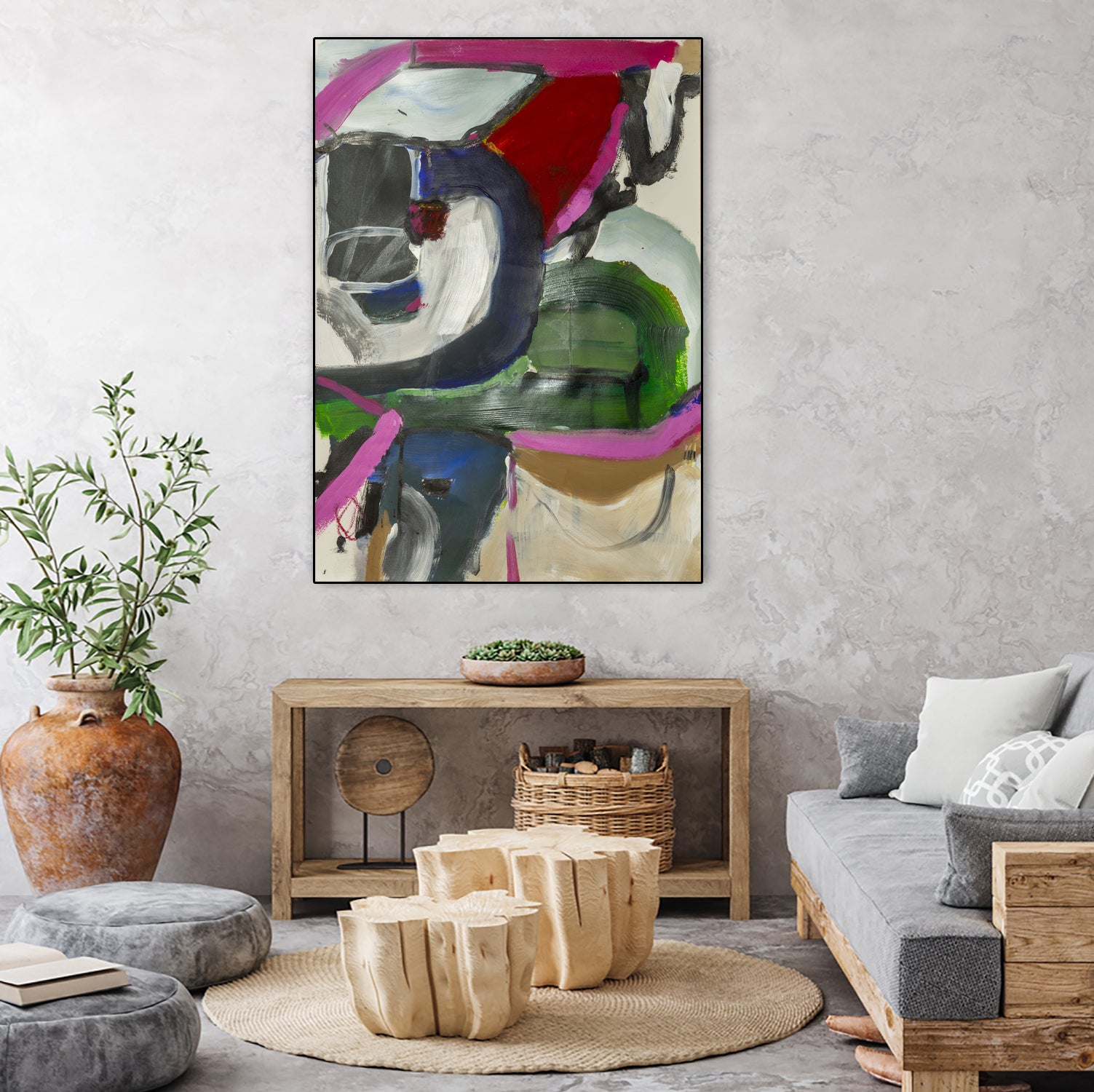 Take Some, Leave Some by Janet London on GIANT ART - green abstract