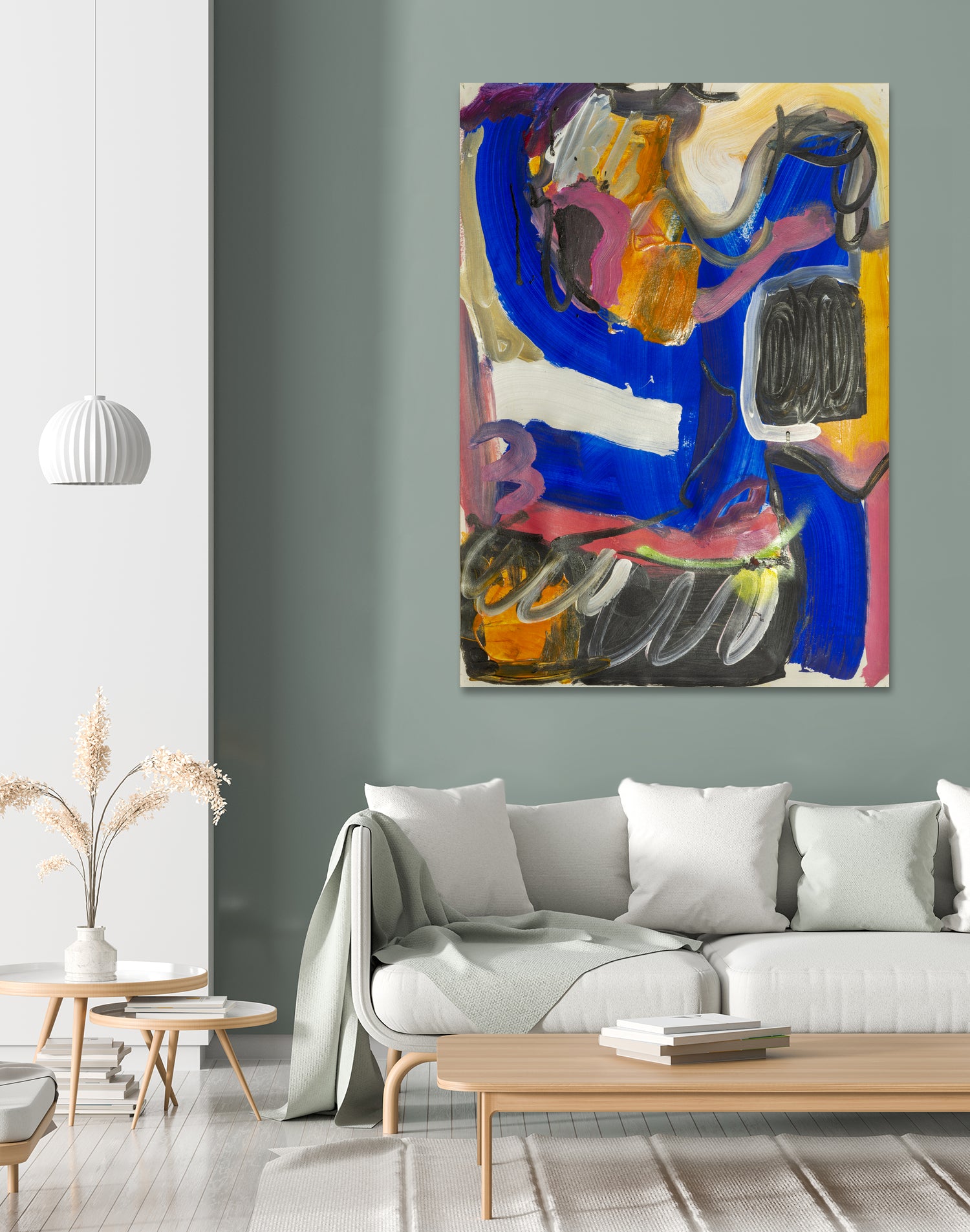 It All Leads Here by Janet London on GIANT ART - blue abstract