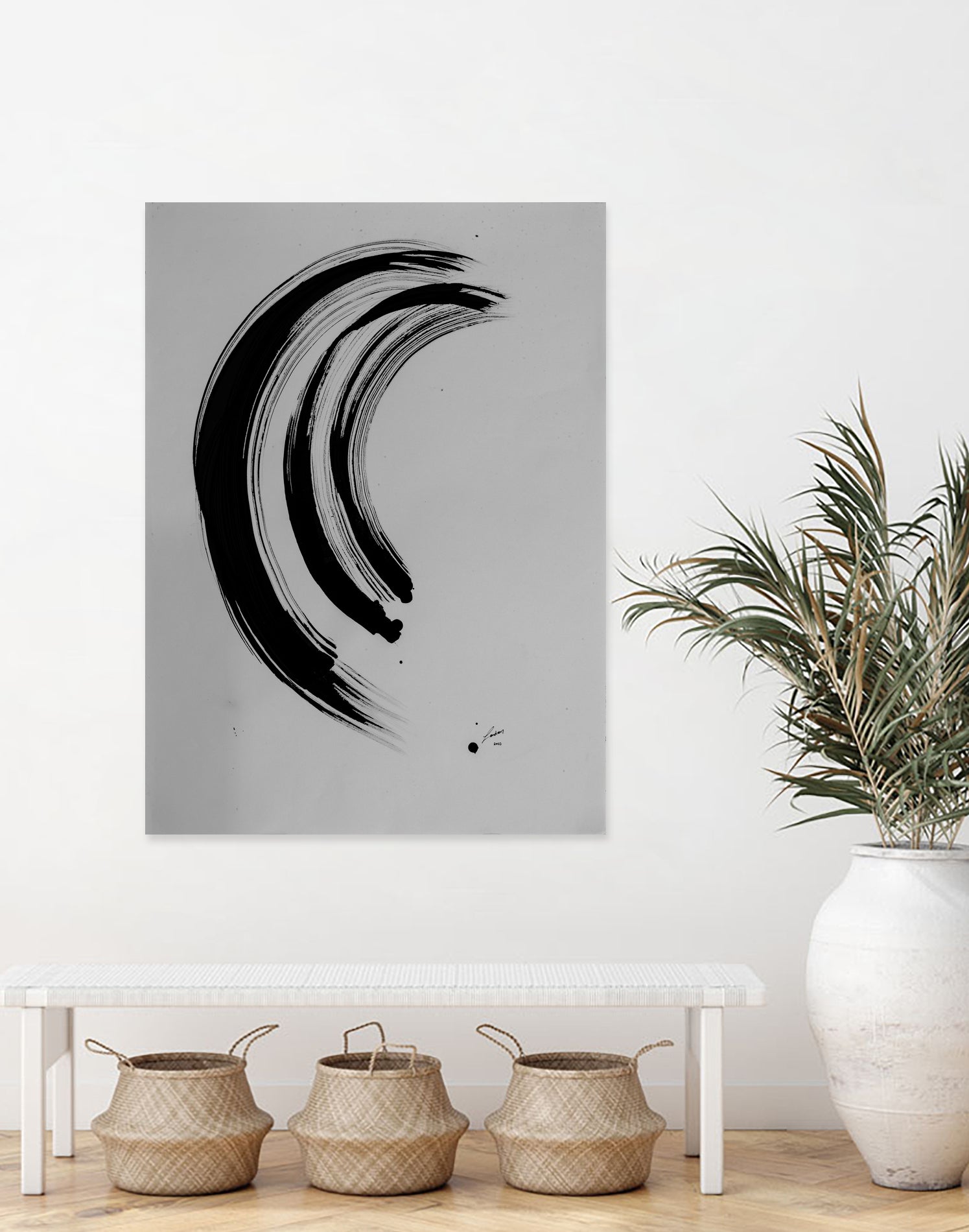 The Great Wave by Janet London on GIANT ART - black ink abstract