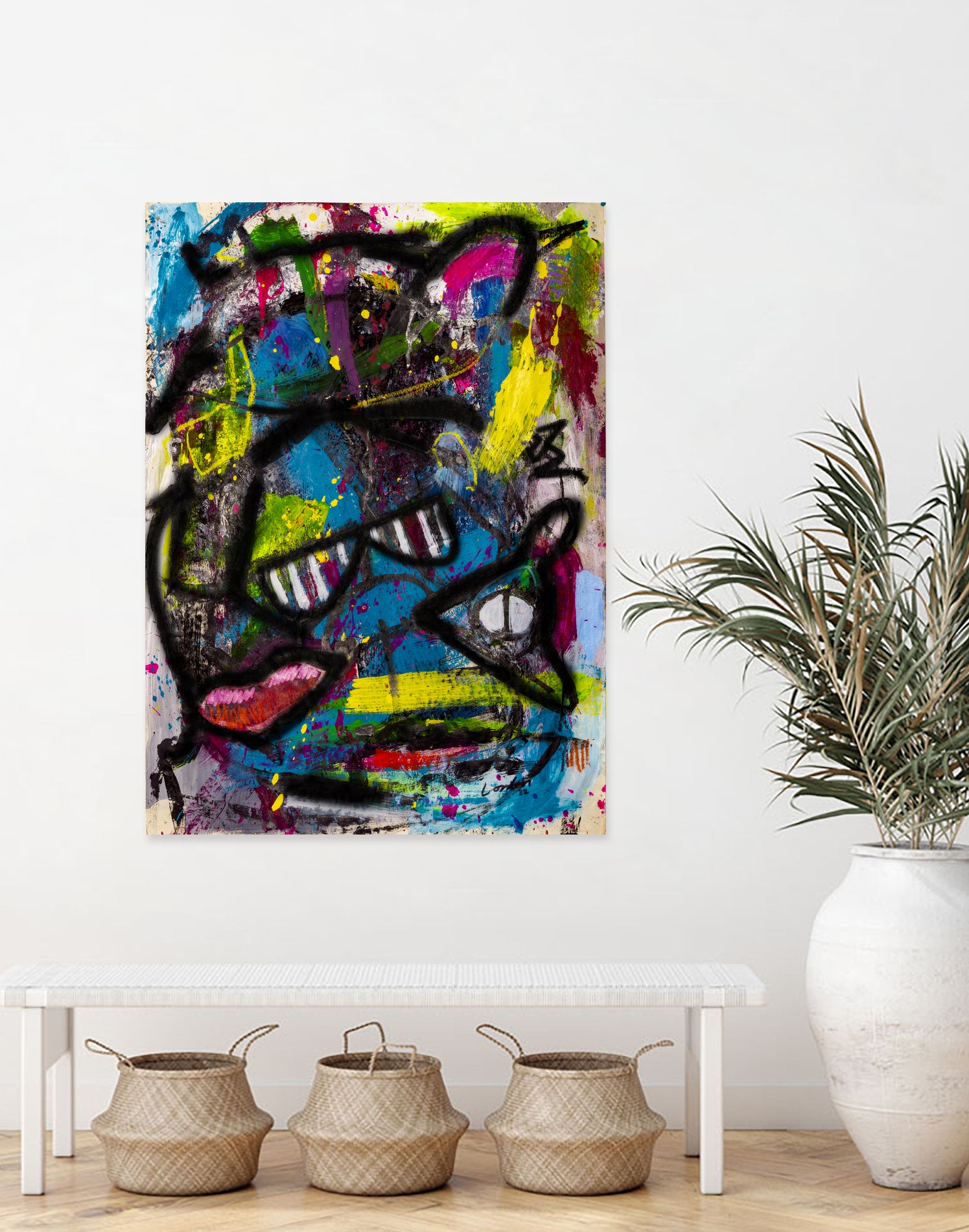 A Fox`s Summer by Janet London on GIANT ART - black abstract