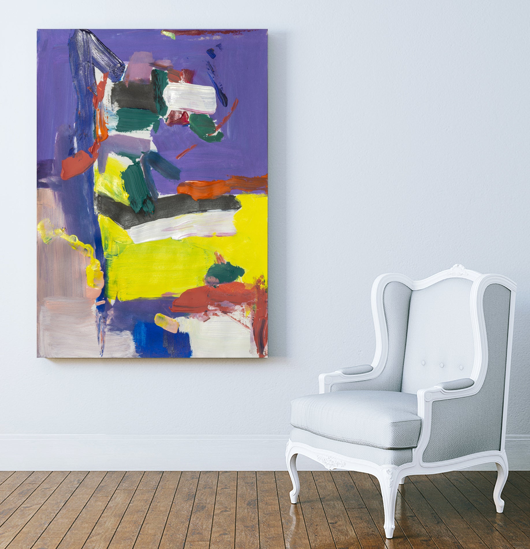 The Colour Fields by Janet London on GIANT ART - yellow abstract