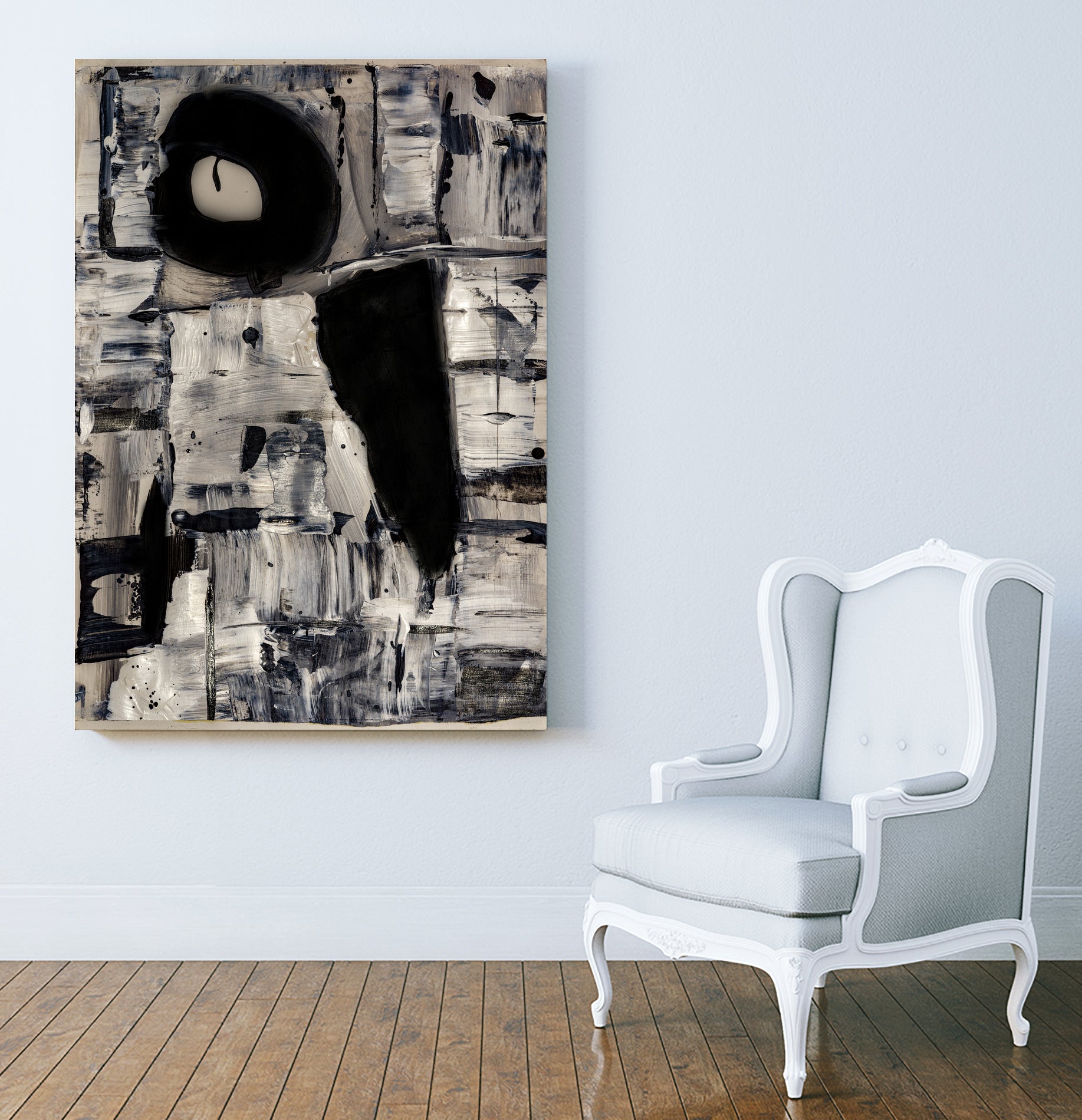 Ancient Shapes by Janet London on GIANT ART - black and white abstract