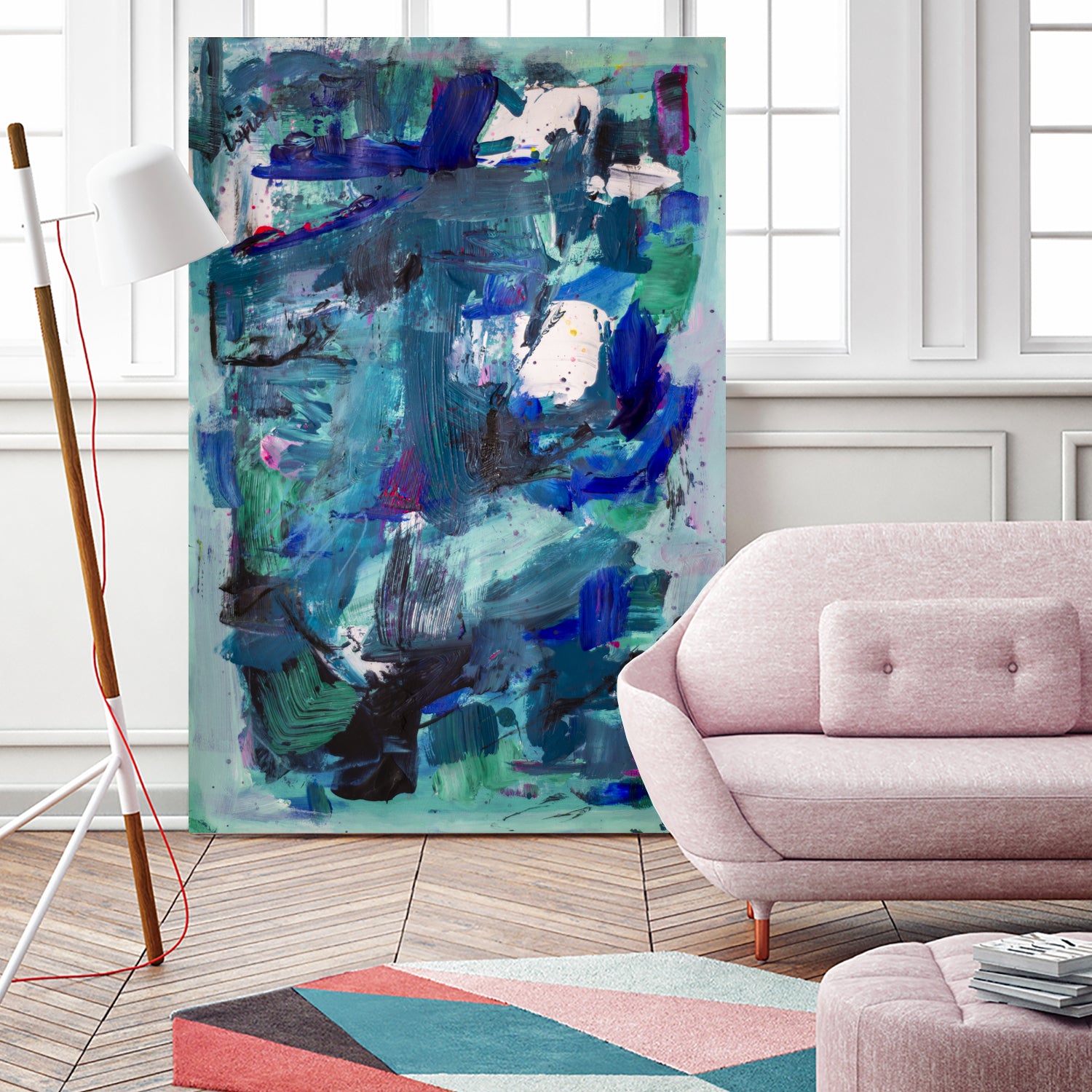 CALL ME I NEED TO SEE IMAGE by Janet London on GIANT ART - abstract