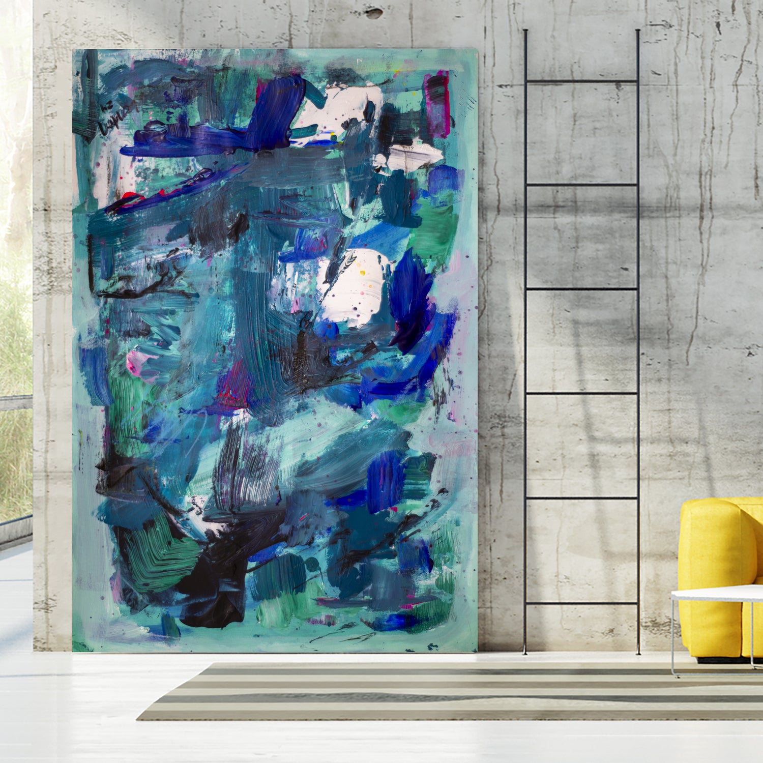 CALL ME I NEED TO SEE IMAGE by Janet London on GIANT ART - abstract