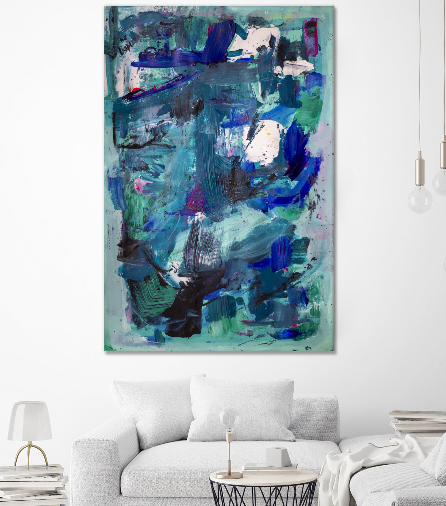 CALL ME I NEED TO SEE IMAGE by Janet London on GIANT ART - abstract