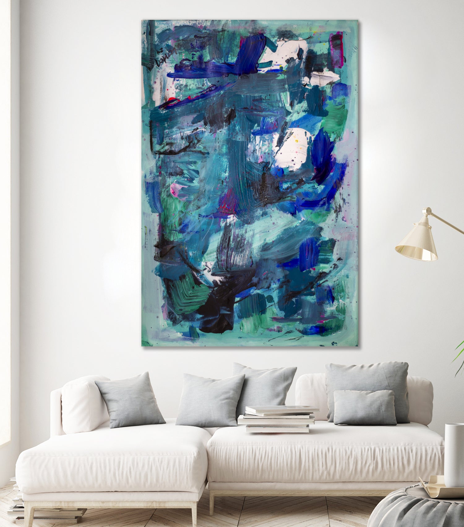 CALL ME I NEED TO SEE IMAGE by Janet London on GIANT ART - abstract