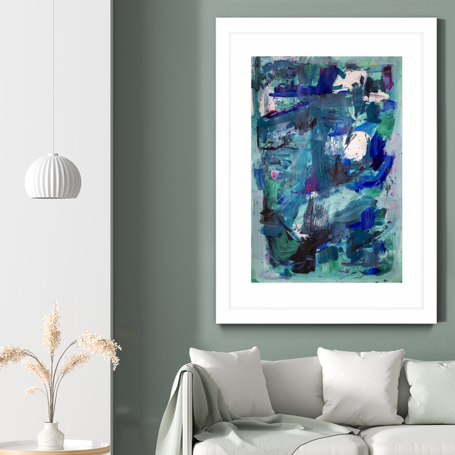 CALL ME I NEED TO SEE IMAGE by Janet London on GIANT ART - abstract