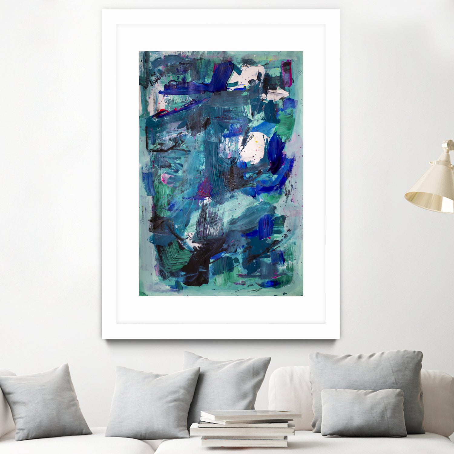 CALL ME I NEED TO SEE IMAGE by Janet London on GIANT ART - abstract