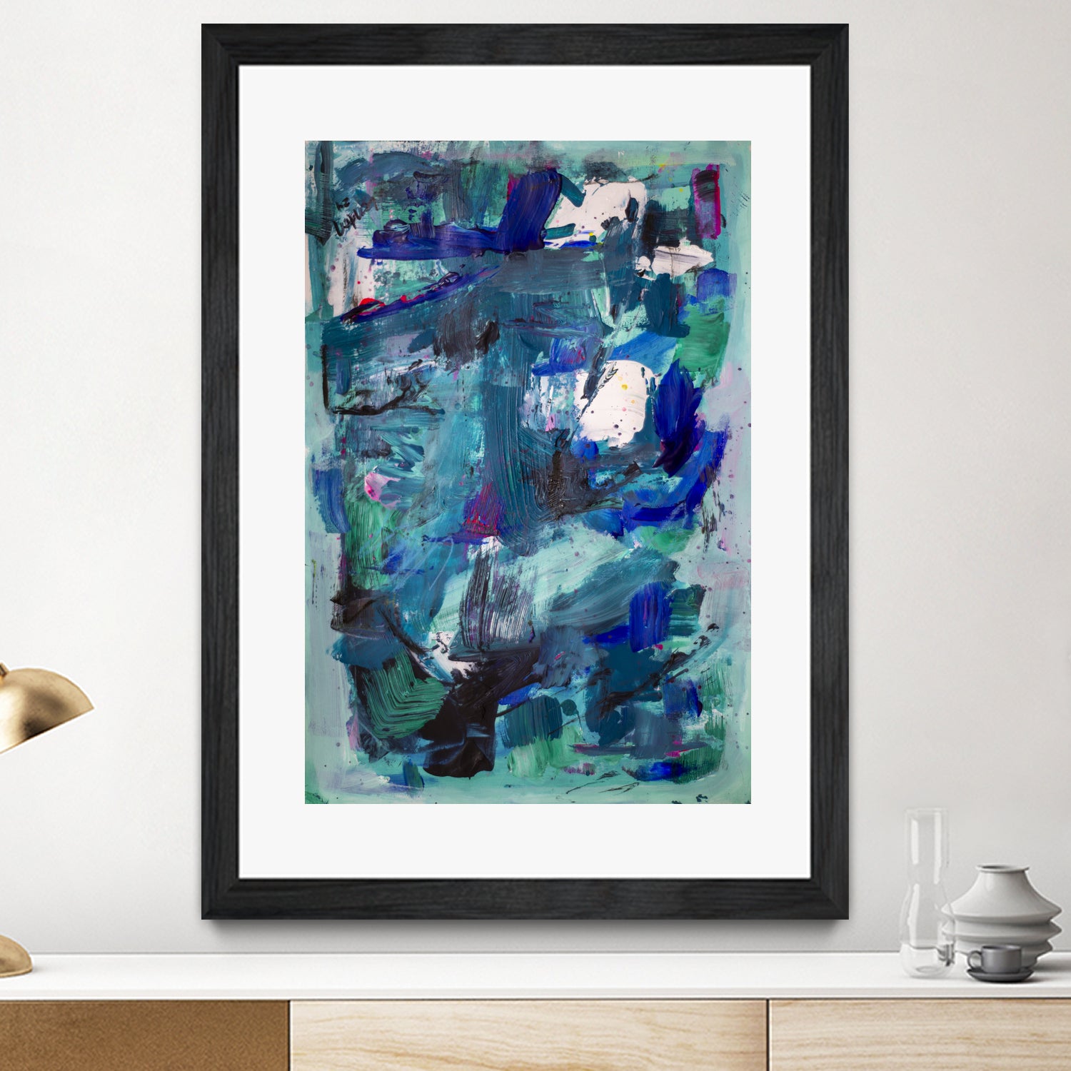 CALL ME I NEED TO SEE IMAGE by Janet London on GIANT ART - abstract