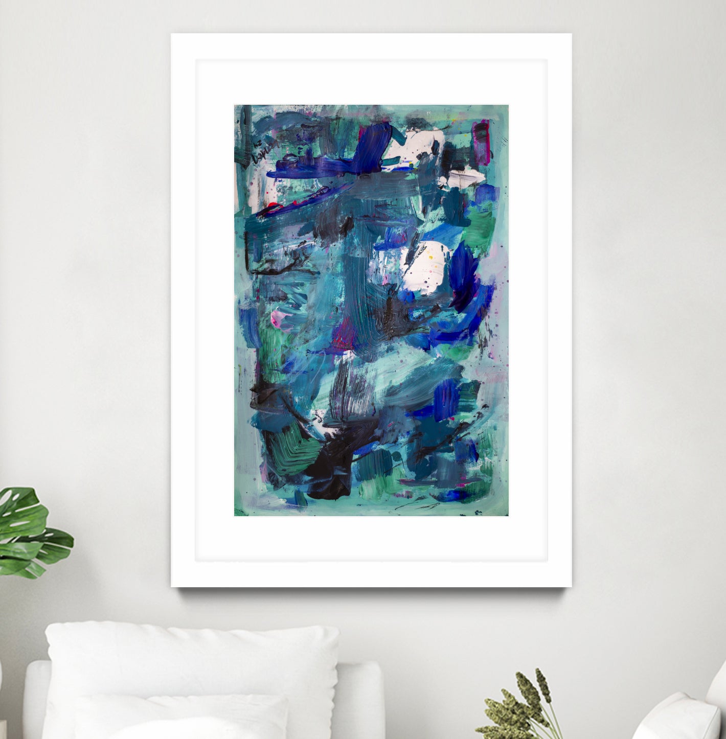 CALL ME I NEED TO SEE IMAGE by Janet London on GIANT ART - abstract