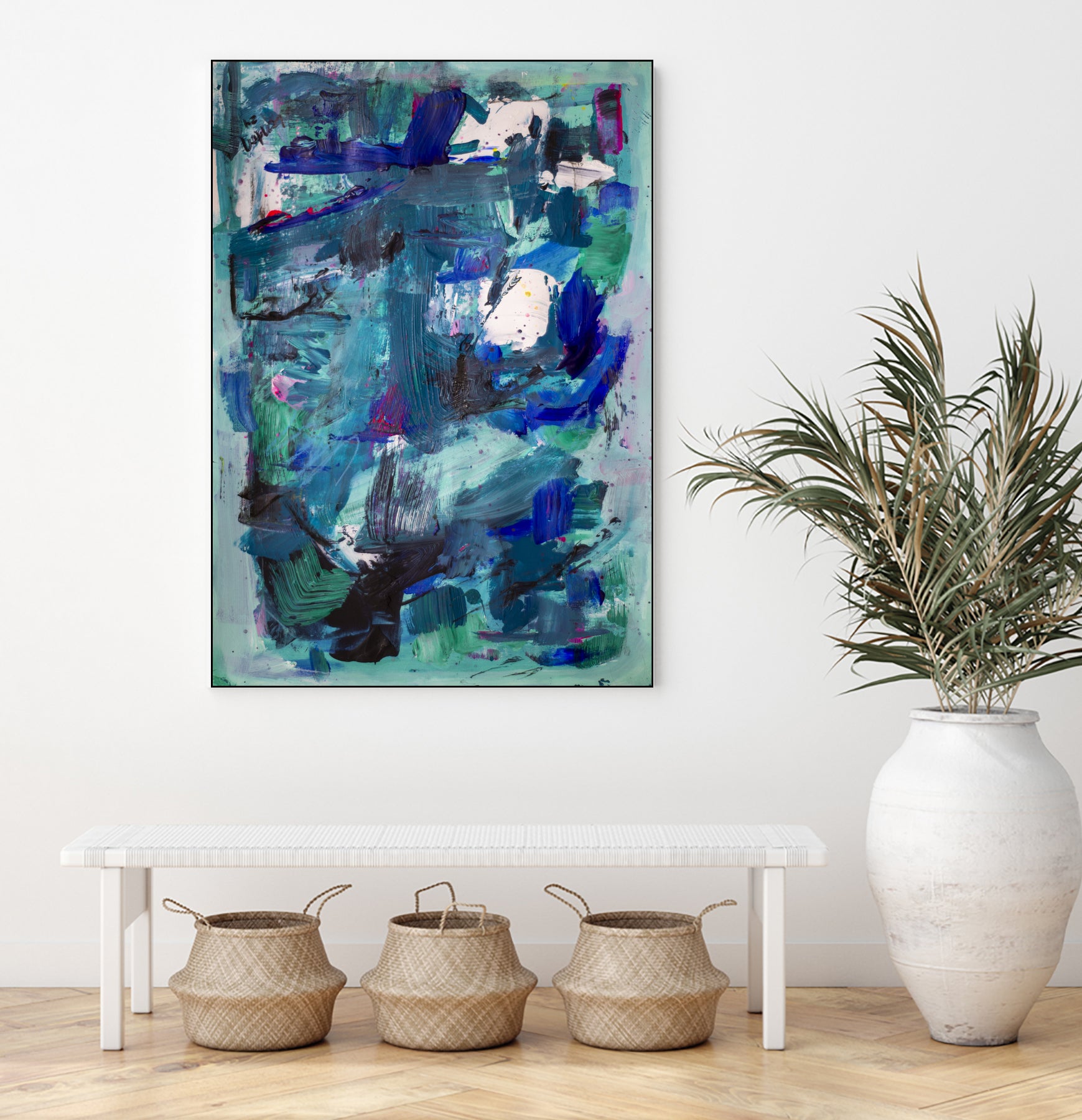 CALL ME I NEED TO SEE IMAGE by Janet London on GIANT ART - abstract