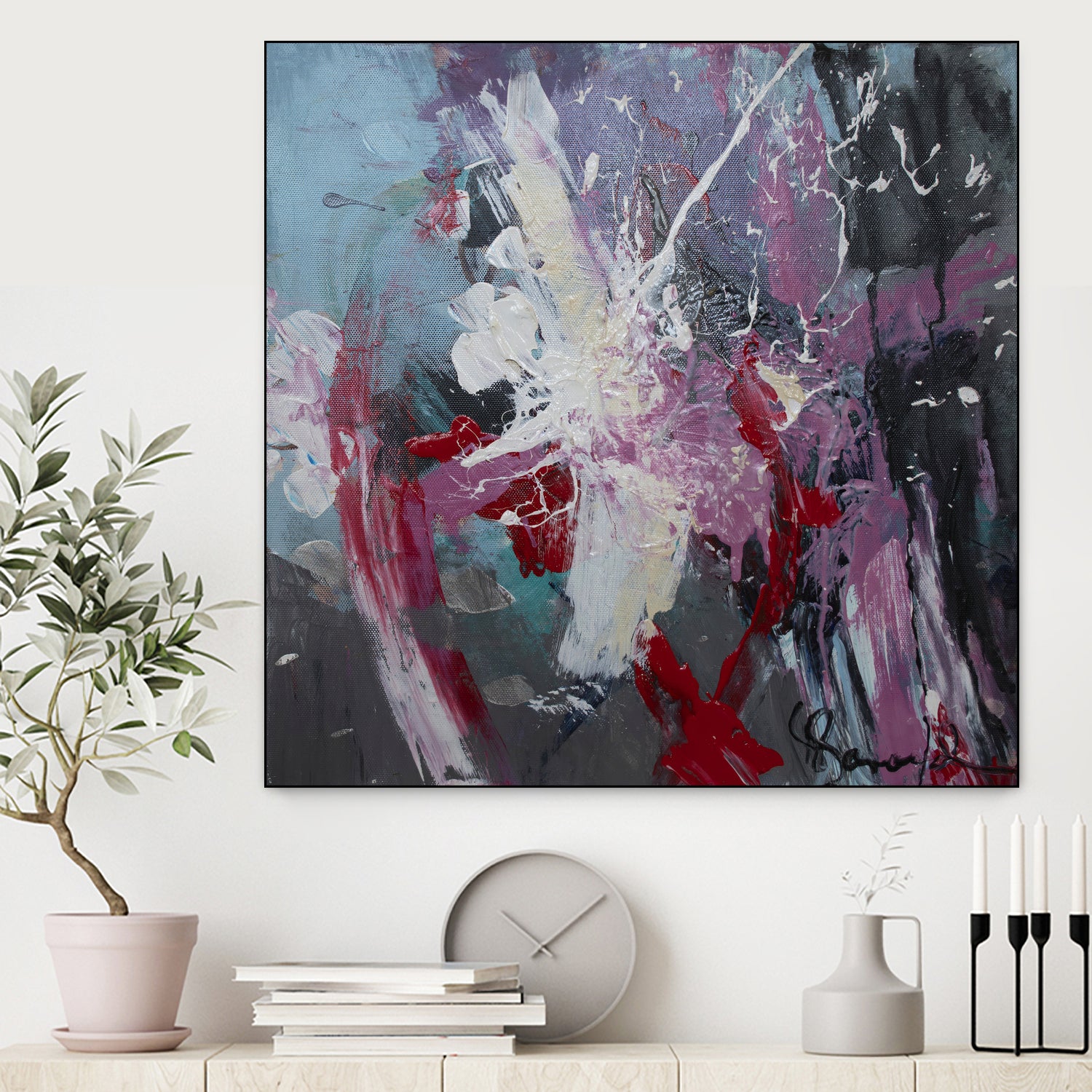 Climax by Doris Savard on GIANT ART - red