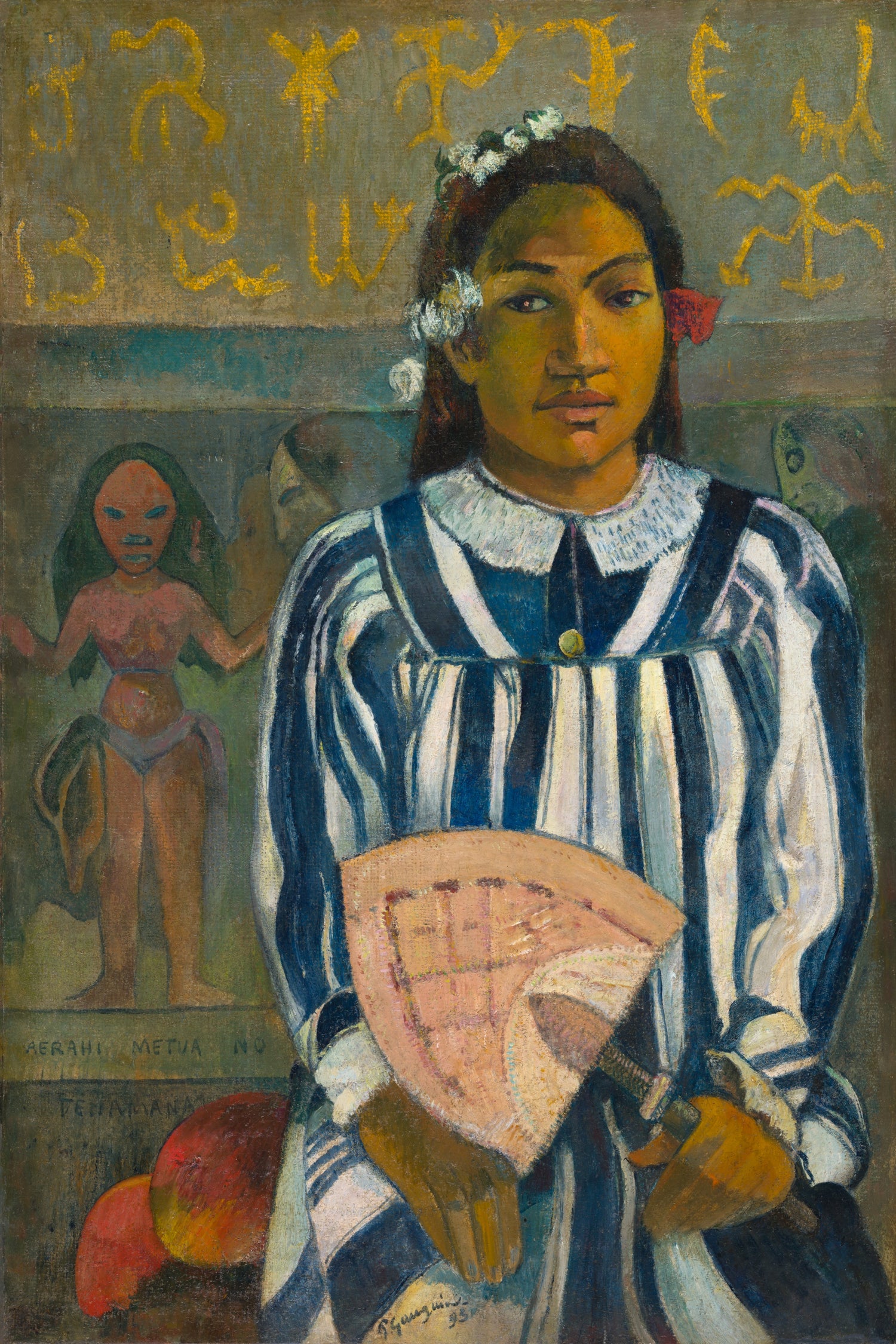 Merahi metua no Tehamana (Tehamana Has Many Parents or The Ancestors of Tehamana), 1893 by Paul Gauguin on GIANT ART