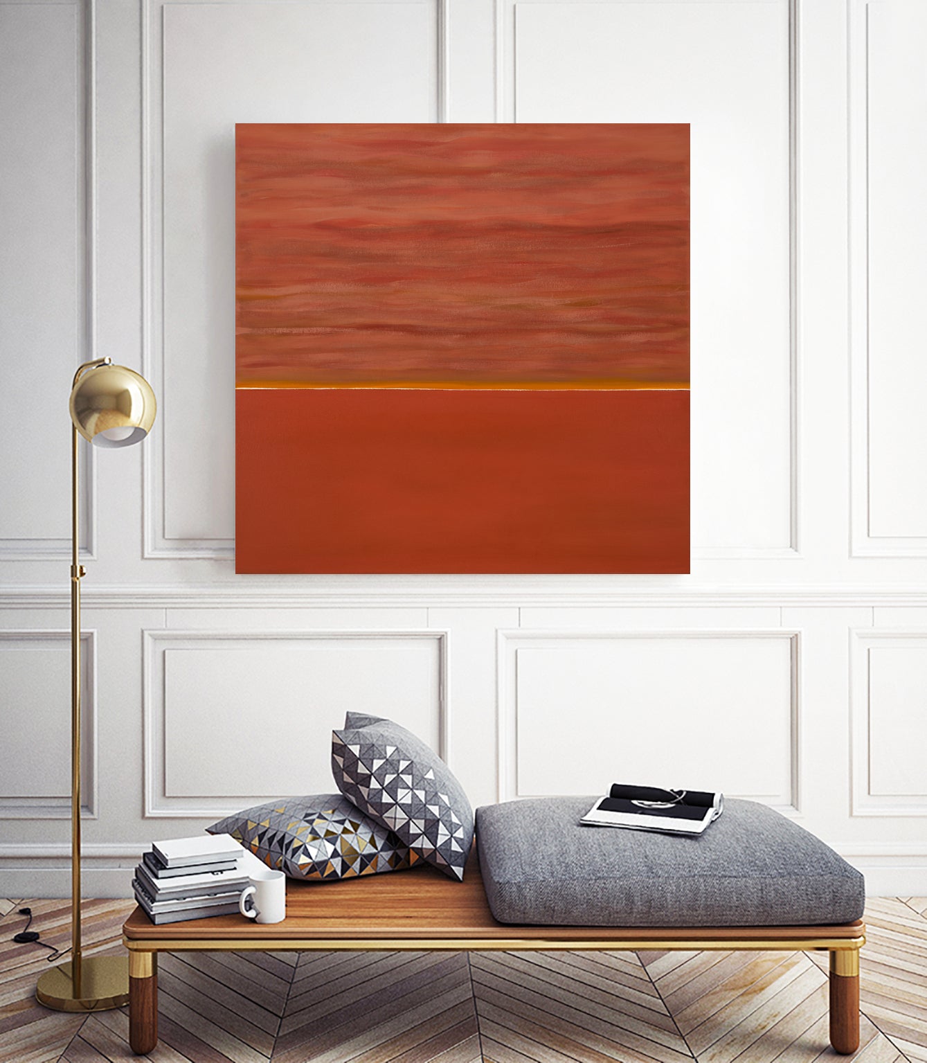 Hot abstract home by Diane Lambin on GIANT ART - orange abstract