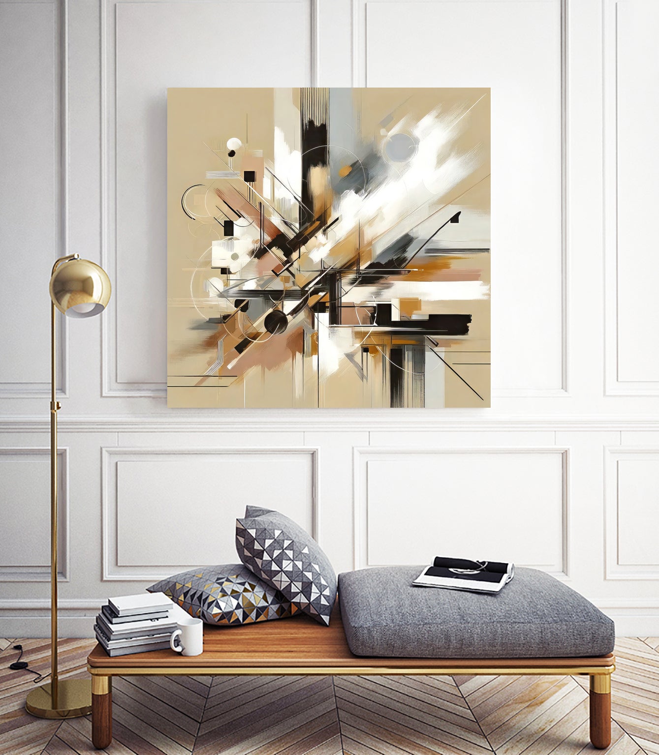 Chaotic Harmony by M Studio on GIANT ART - white