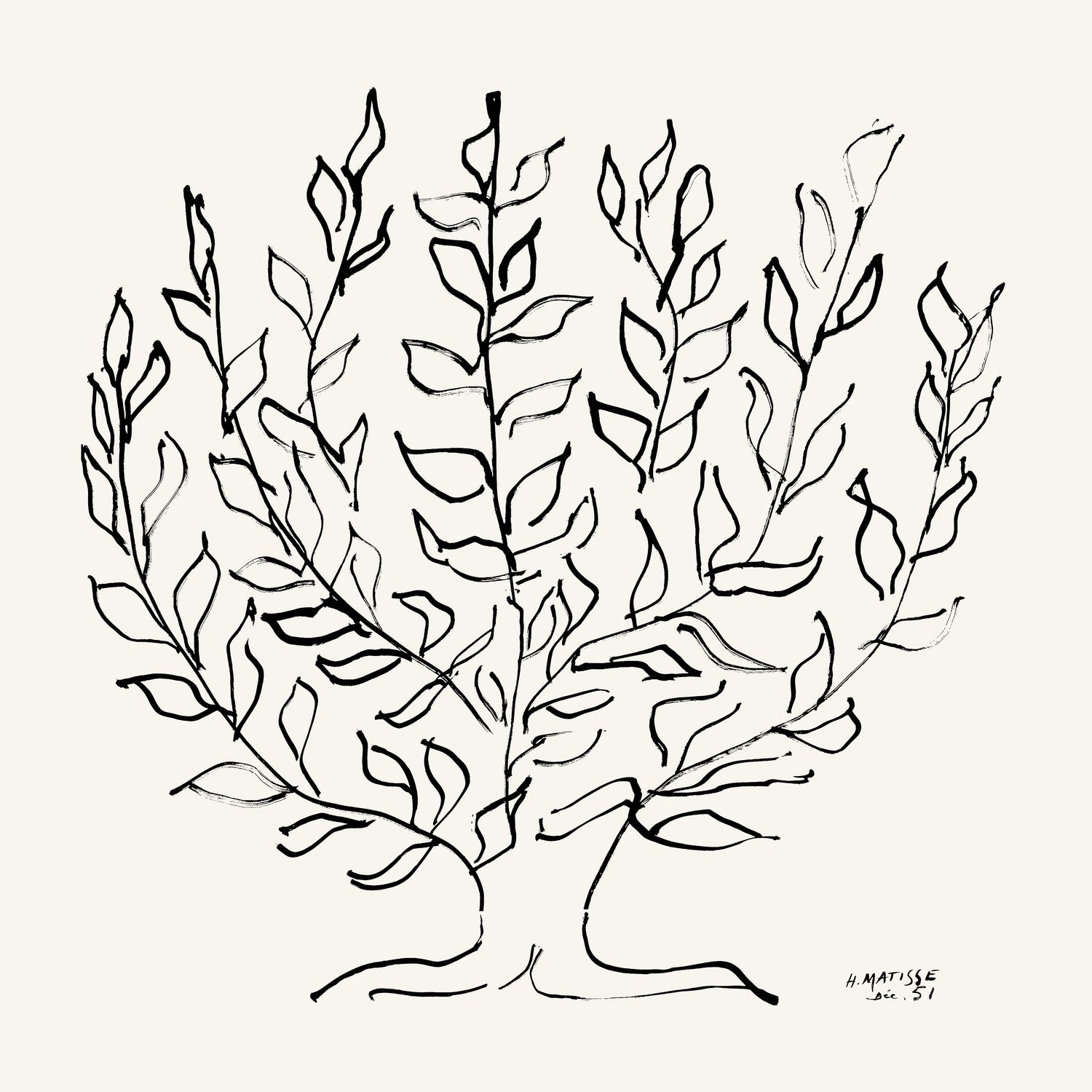 L'arbre Platane by Henri Matisse on GIANT ART - museums