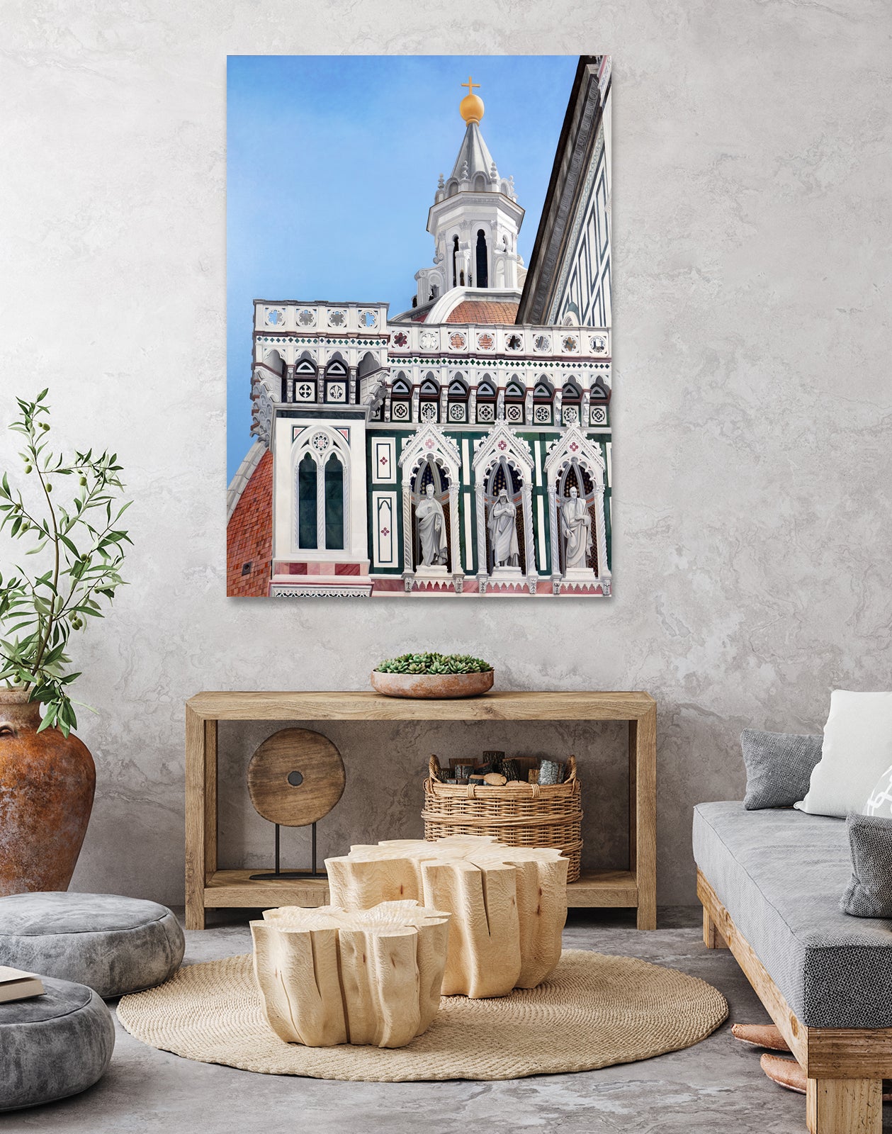 The Duomo of Florence by Matthew Holden Bates on GIANT ART - blue landscape