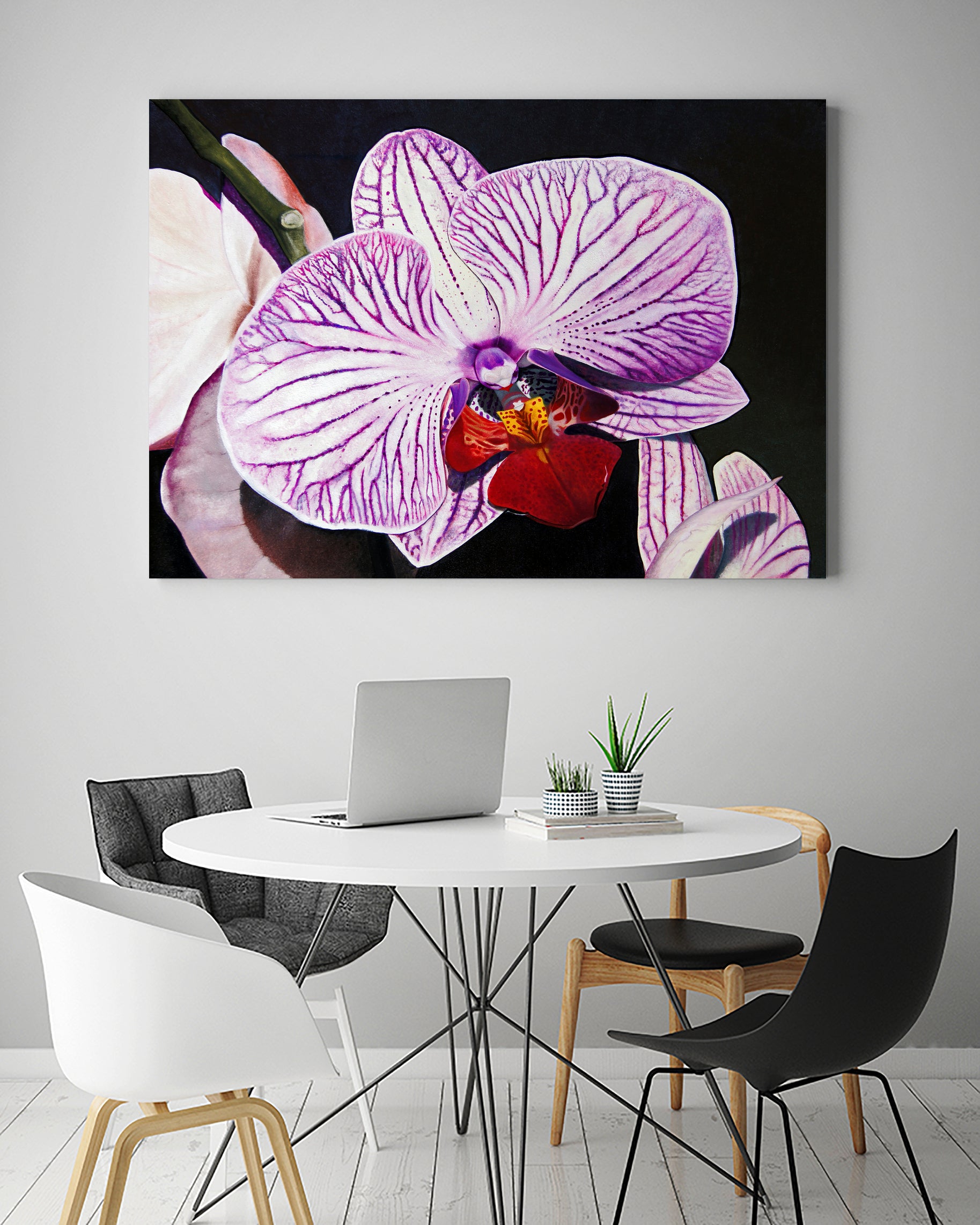 Purple Orchids by Matthew Holden Bates on GIANT ART - purple botanical