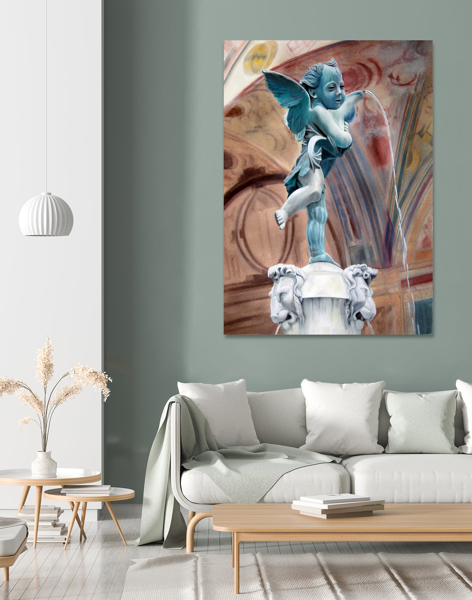 Il Putto by Matthew Holden Bates on GIANT ART - green landscape