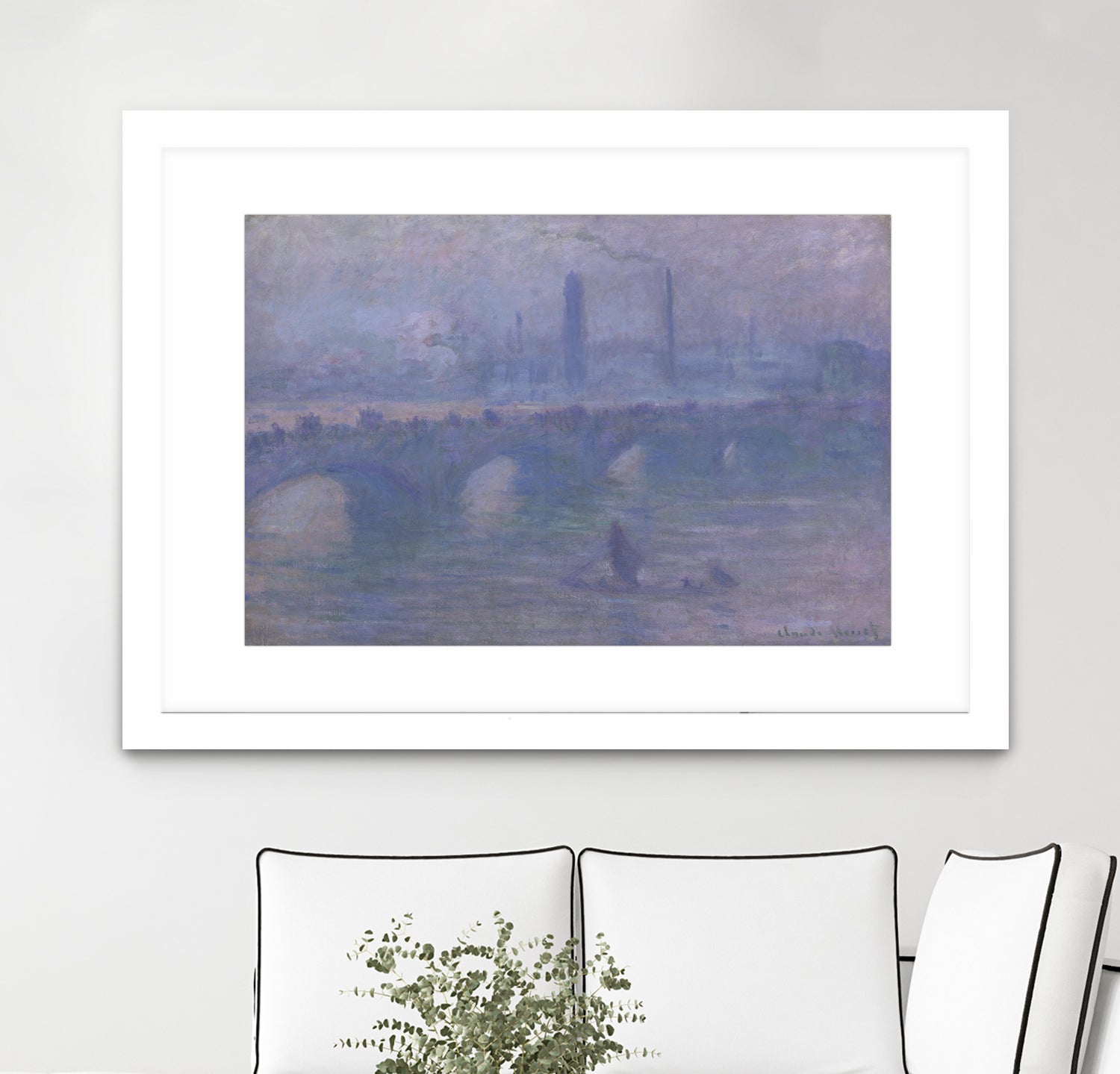 Waterloo Bridge, Morning Fog 1901 by Claude Monet on GIANT ART