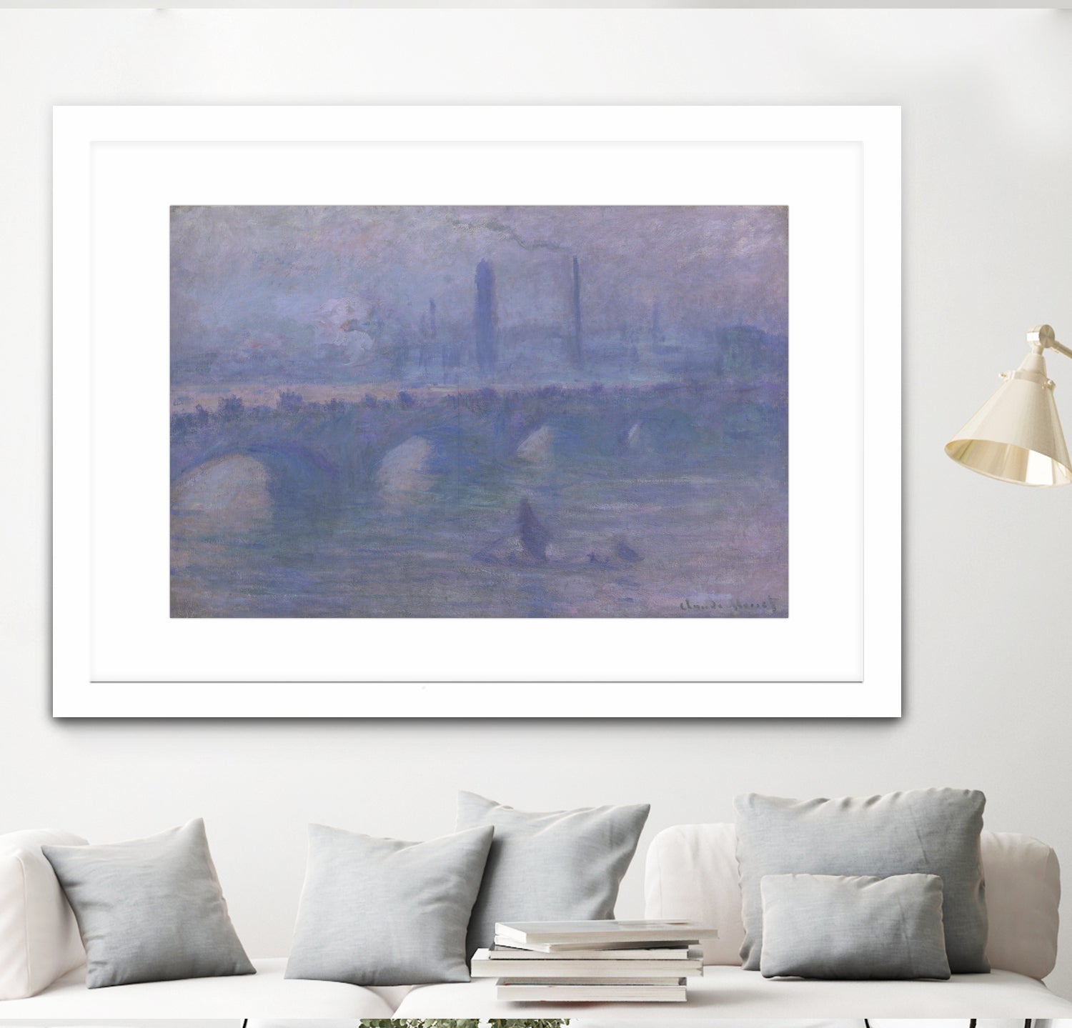 Waterloo Bridge, Morning Fog 1901 by Claude Monet on GIANT ART