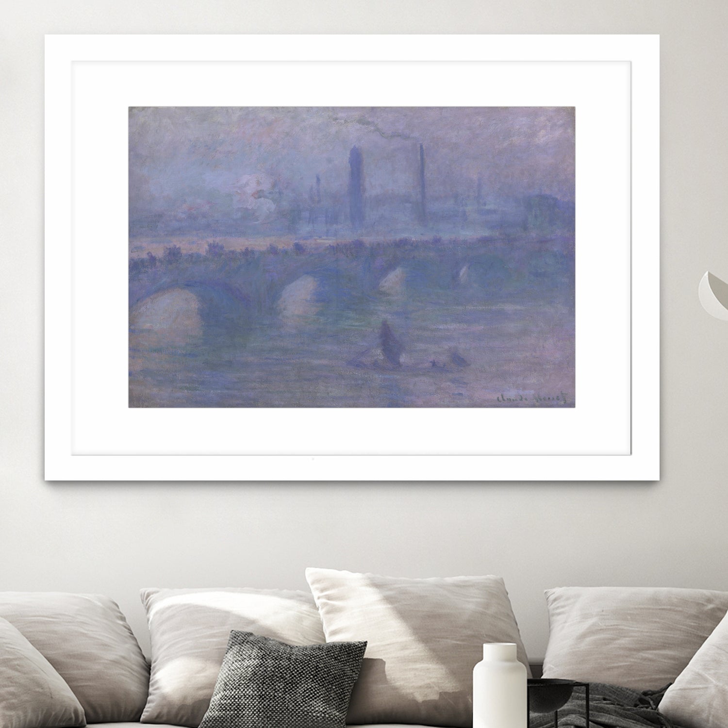 Waterloo Bridge, Morning Fog 1901 by Claude Monet on GIANT ART