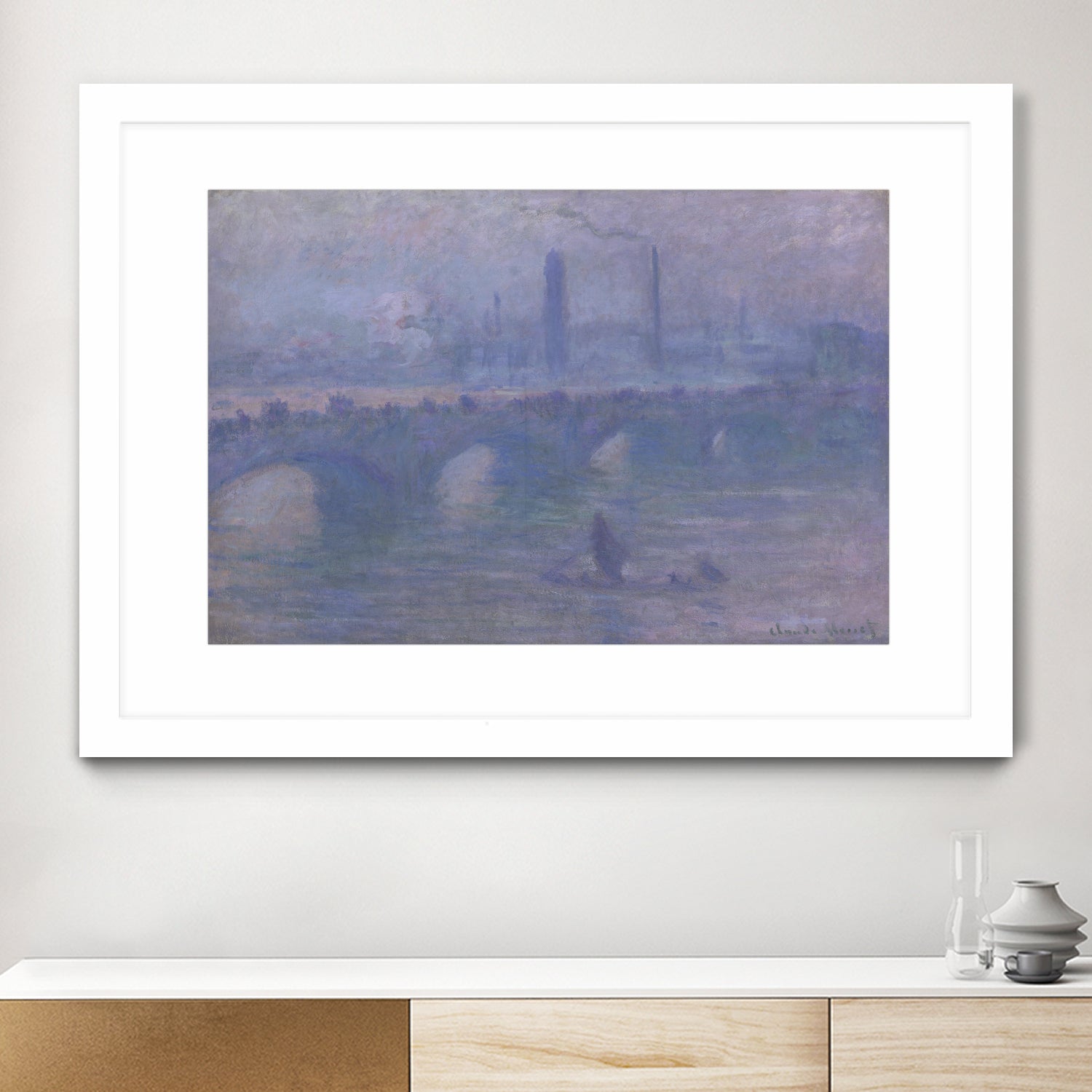 Waterloo Bridge, Morning Fog 1901 by Claude Monet on GIANT ART