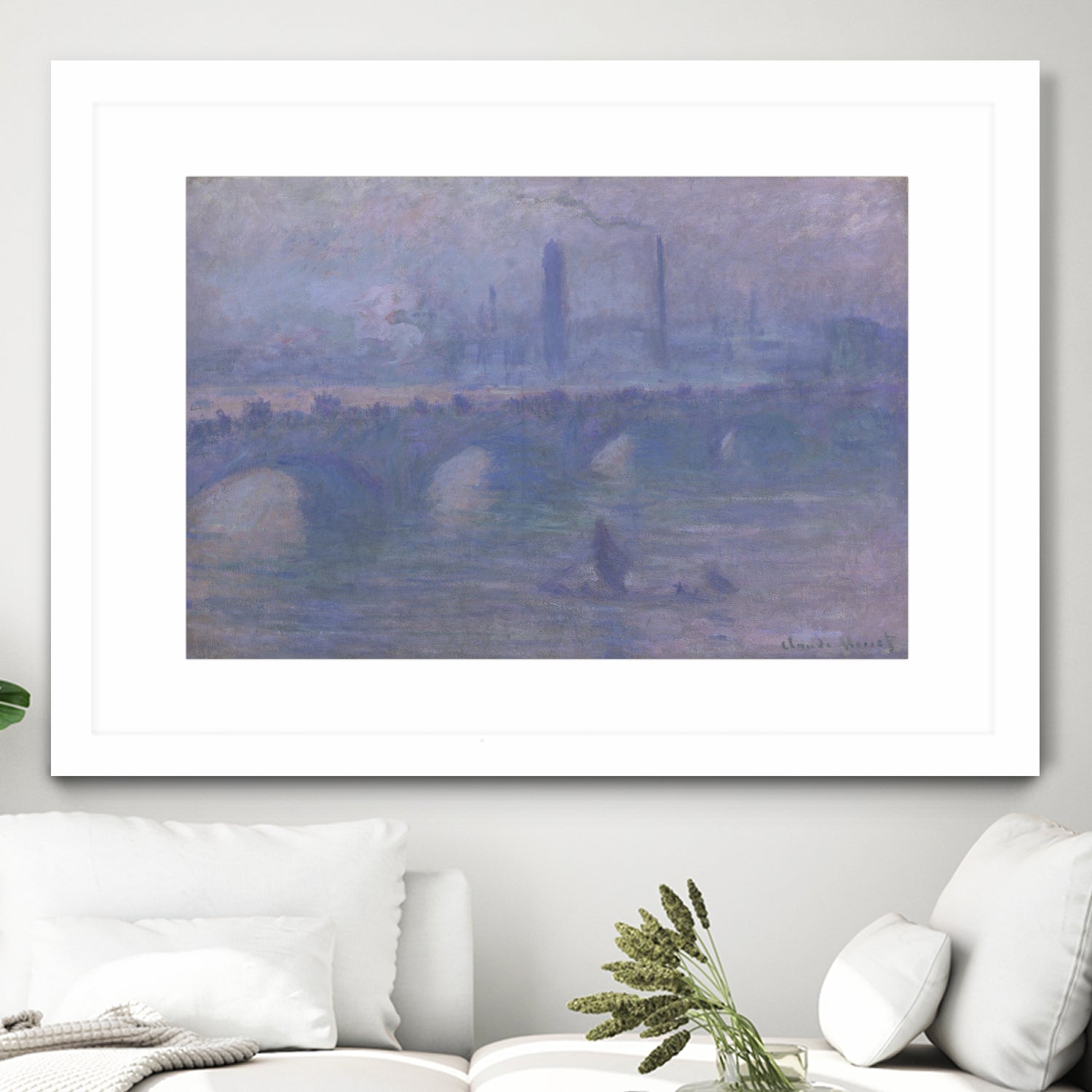Waterloo Bridge, Morning Fog 1901 by Claude Monet on GIANT ART