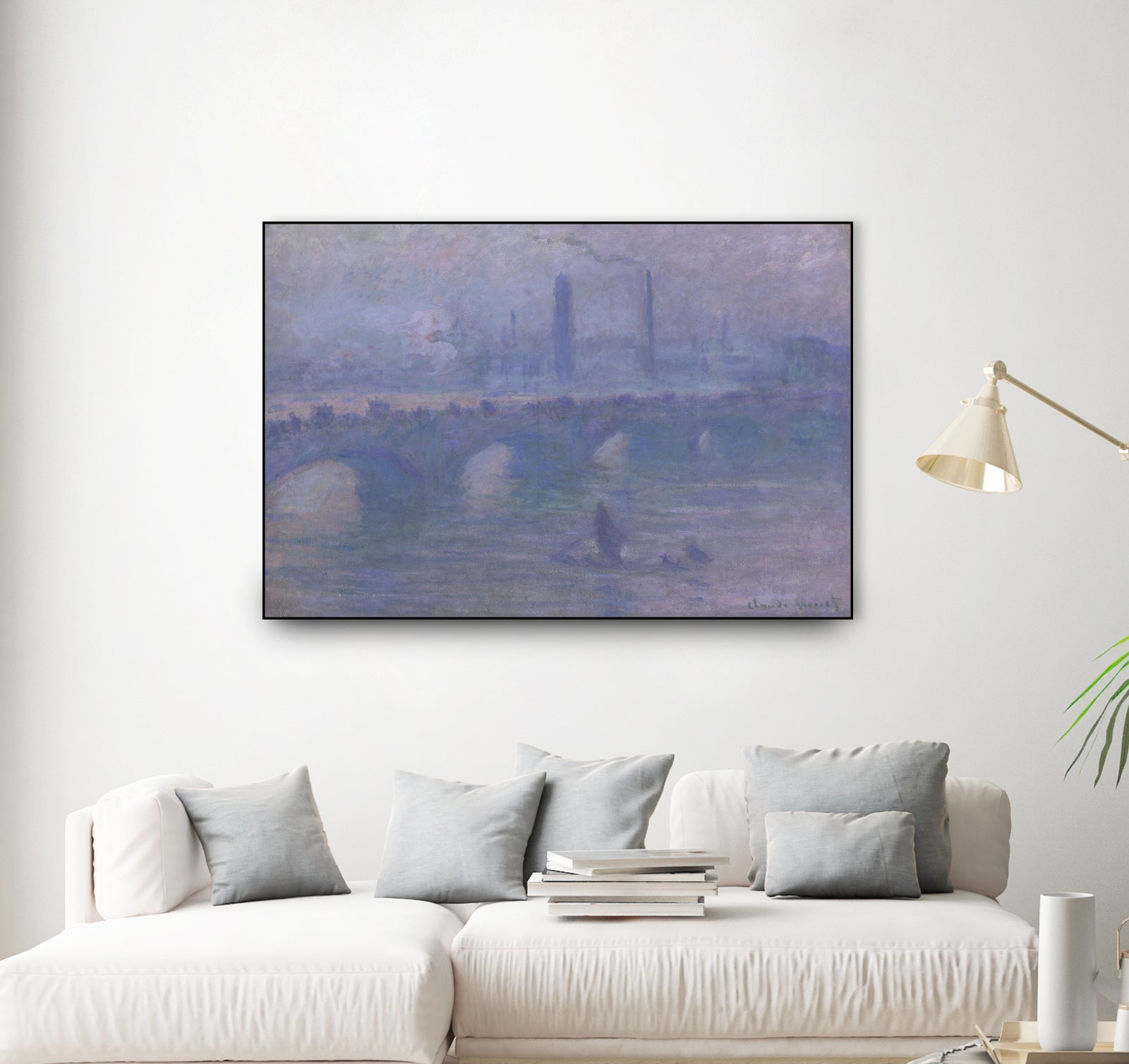 Waterloo Bridge, Morning Fog 1901 by Claude Monet on GIANT ART