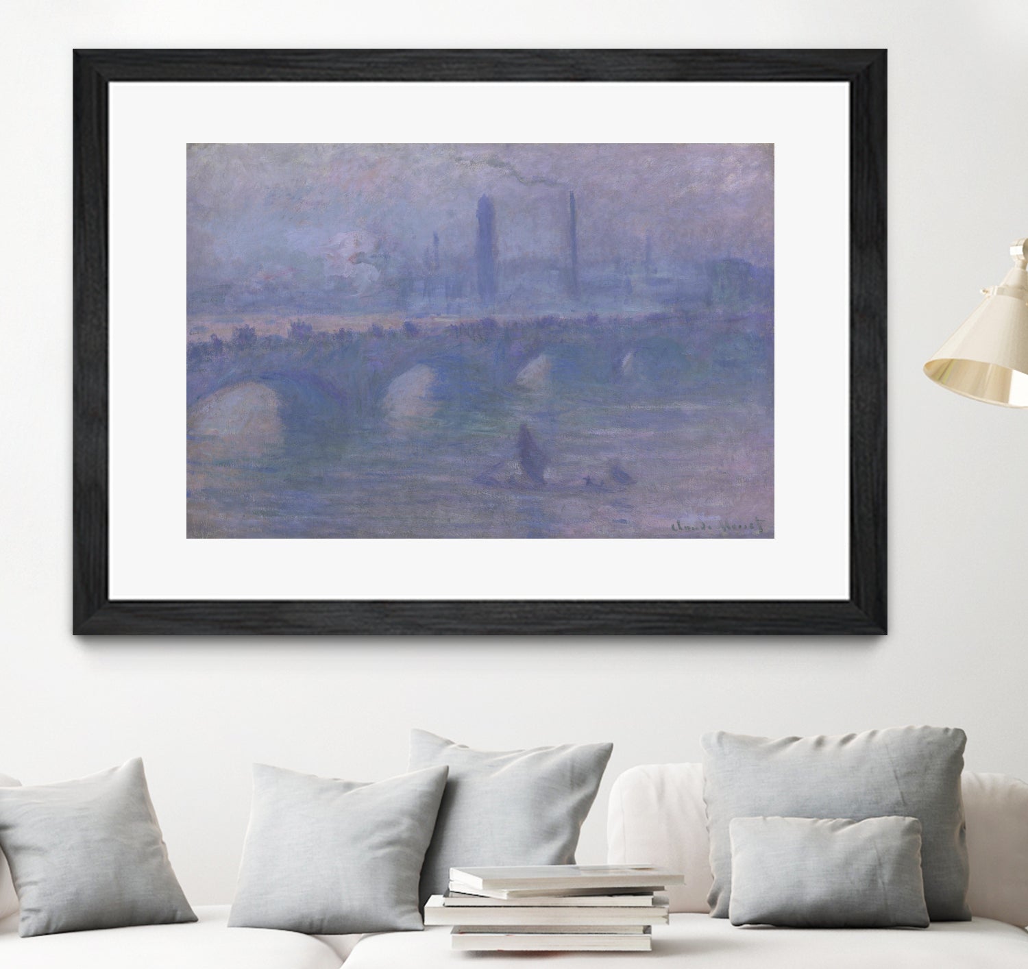 Waterloo Bridge, Morning Fog 1901 by Claude Monet on GIANT ART