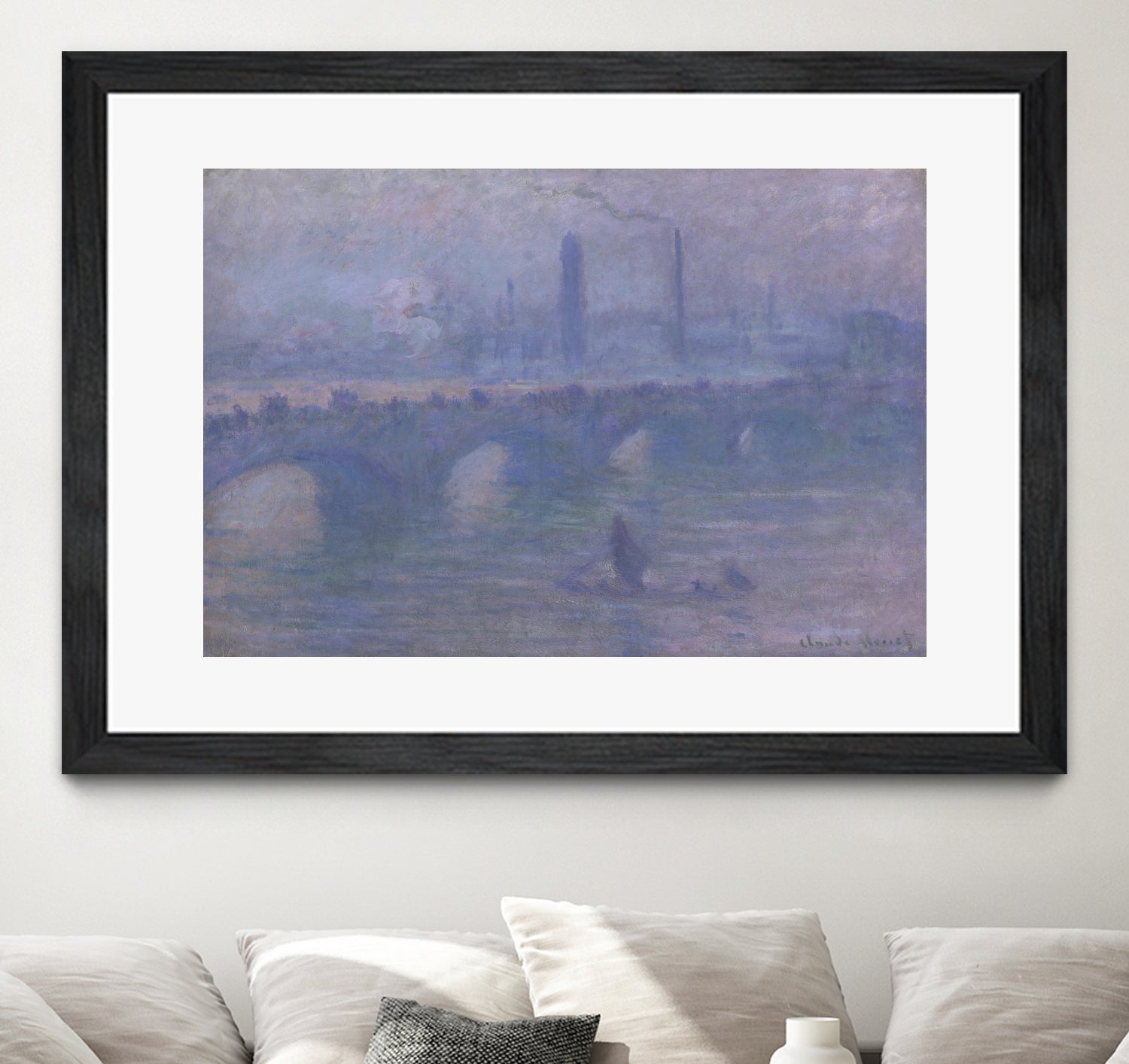 Waterloo Bridge, Morning Fog 1901 by Claude Monet on GIANT ART