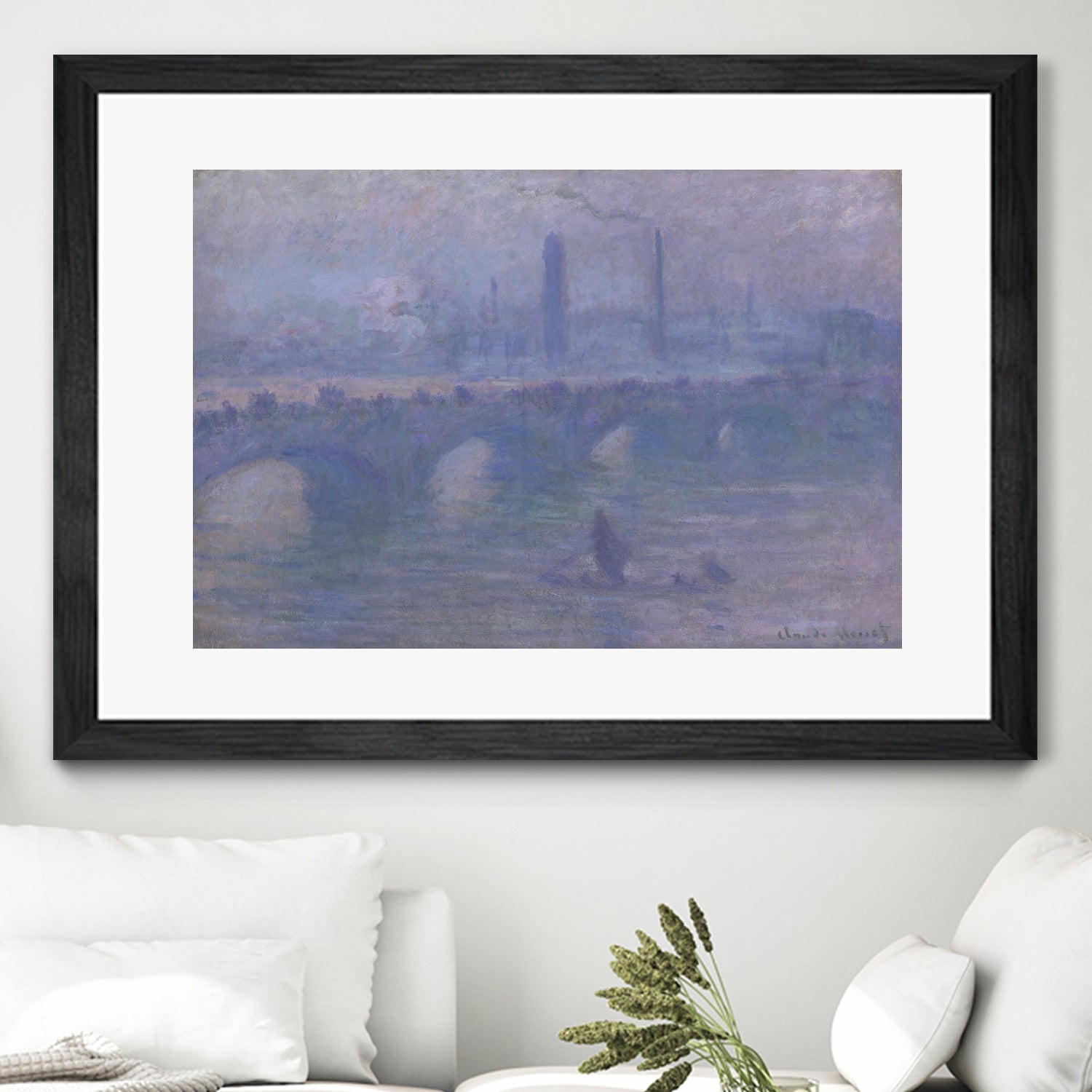 Waterloo Bridge, Morning Fog 1901 by Claude Monet on GIANT ART