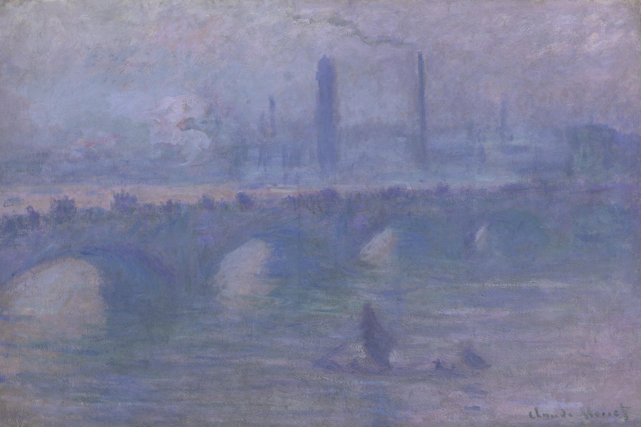 Waterloo Bridge, Morning Fog 1901 by Claude Monet on GIANT ART