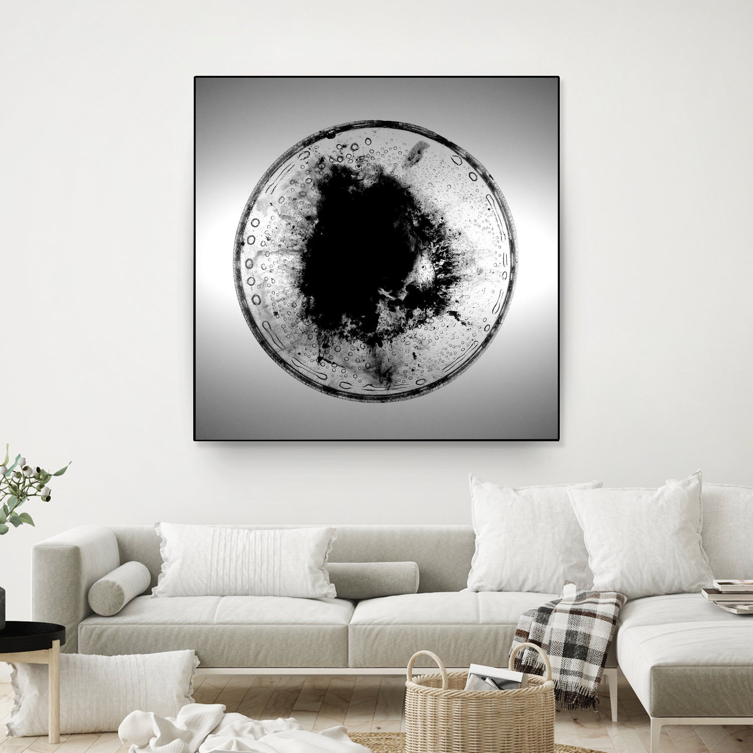 Dissolve by Orestes Grediaga on GIANT ART - black shapes framed canvas