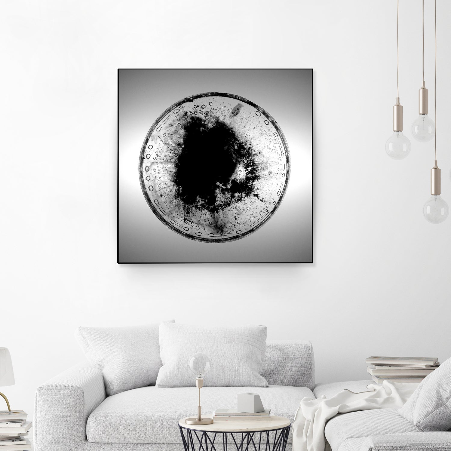 Dissolve by Orestes Grediaga on GIANT ART - black shapes framed canvas