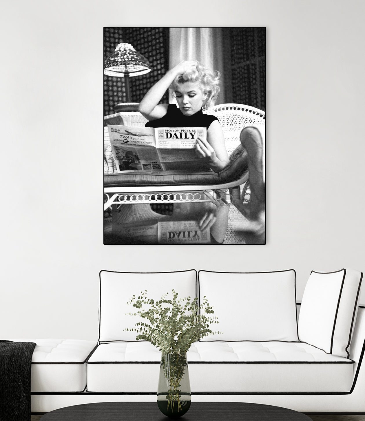 Reading by M Studio on GIANT ART - black and white photogrpahy marilyn monroe