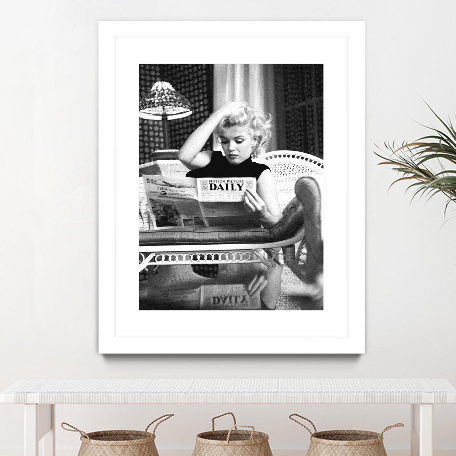 Reading by M Studio on GIANT ART - black and white photogrpahy marilyn monroe