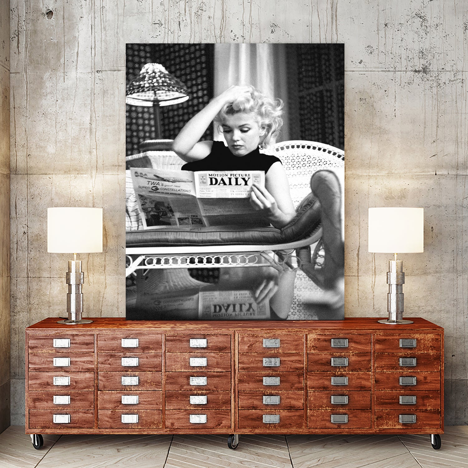Reading by M Studio on GIANT ART - black and white photogrpahy marilyn monroe